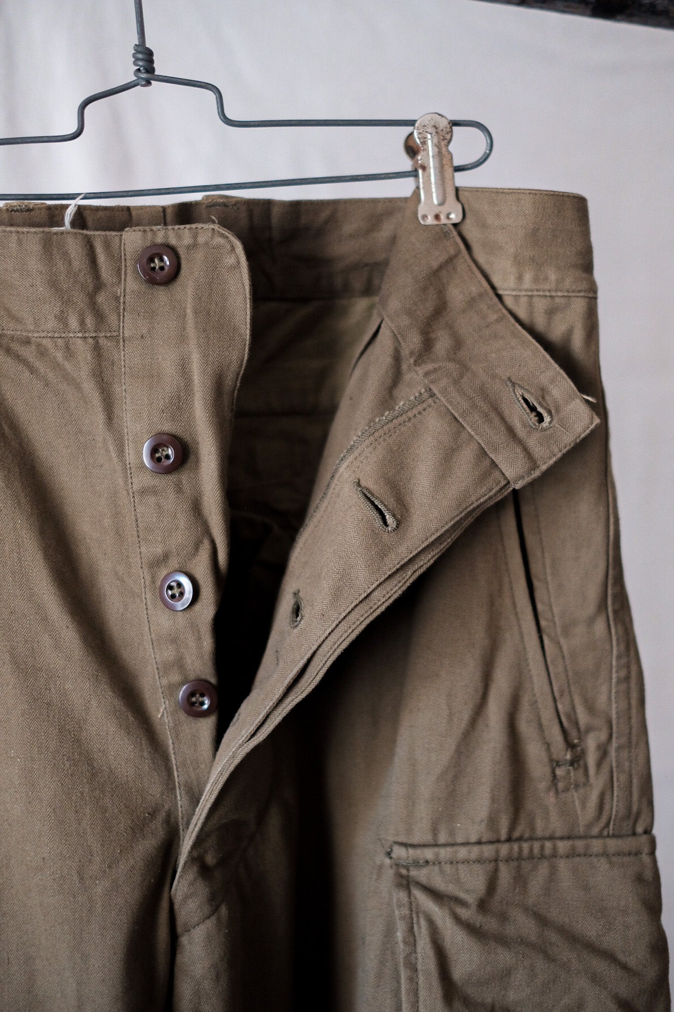 【~60's】French Army M47 Field Trousers Size.23