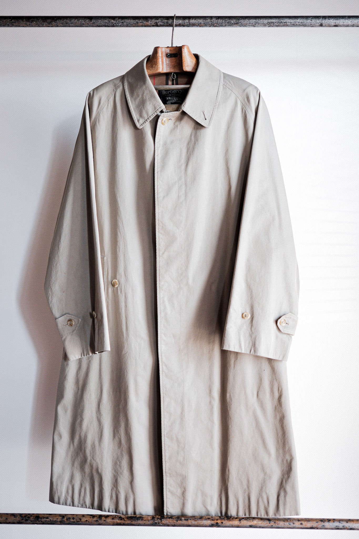 [~ 80's] Raglan Balmacaan Coat Single Vintage ของ Burberry ขนาด C100 Size.48REG