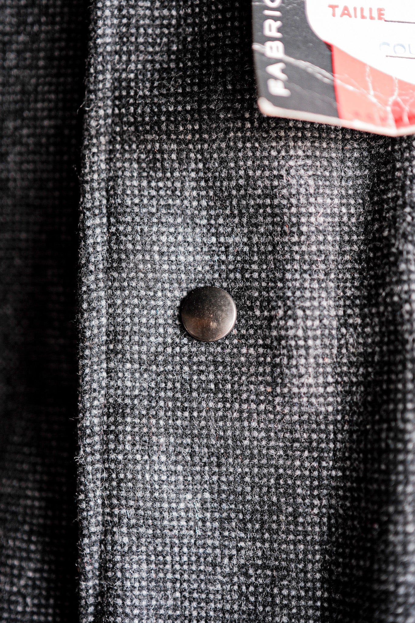 [~ 60's] French Vintage Gray Work Work Jacket Size.48 "Dead Stock"