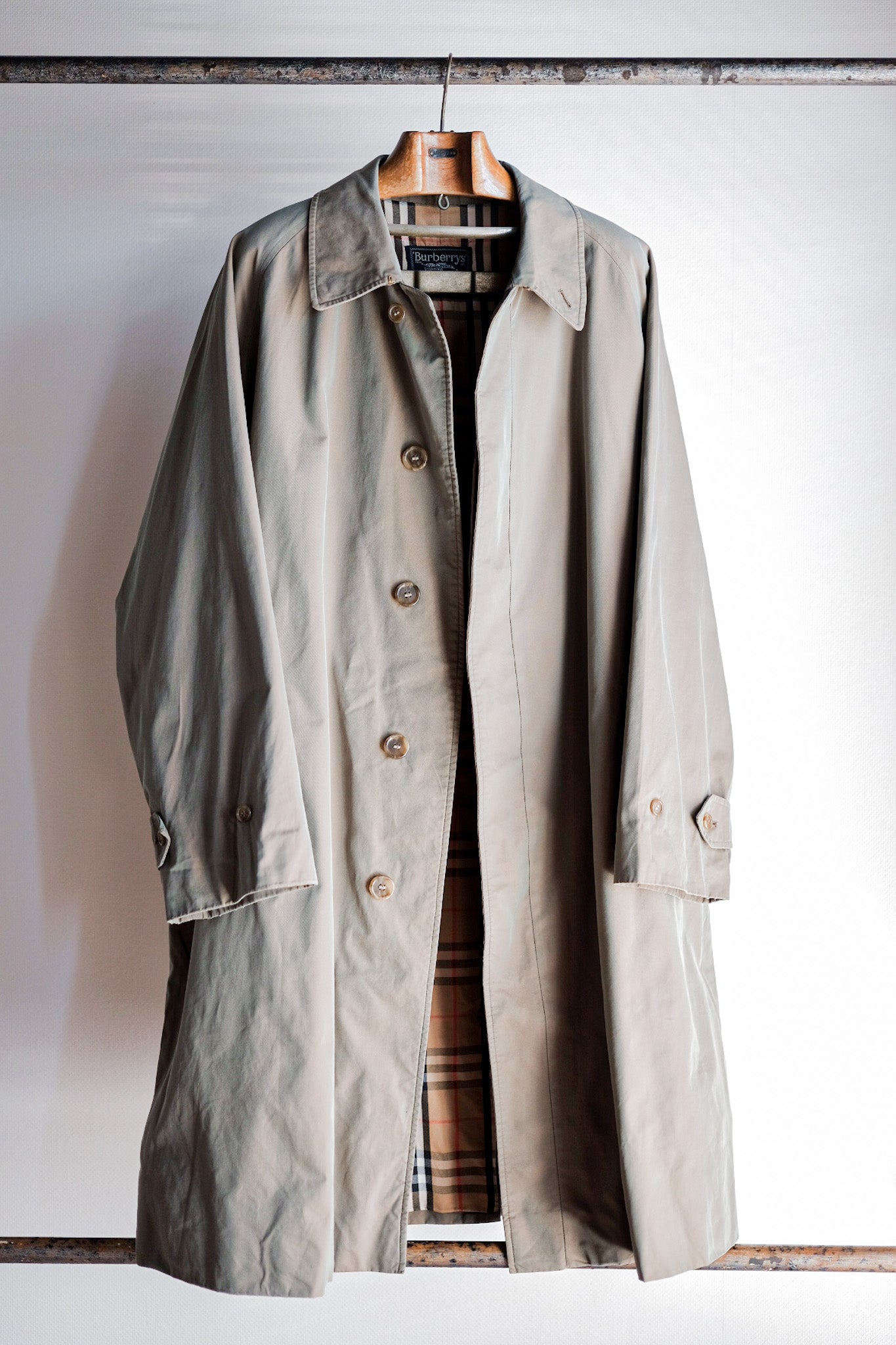 【~80's】Vintage Burberry's Single Raglan Balmacaan Coat C100 Size.58REG "TAMAMUSHI"