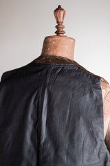 【~40's】French Vintage Brown Corduroy Work Gilet "Dead Stock"