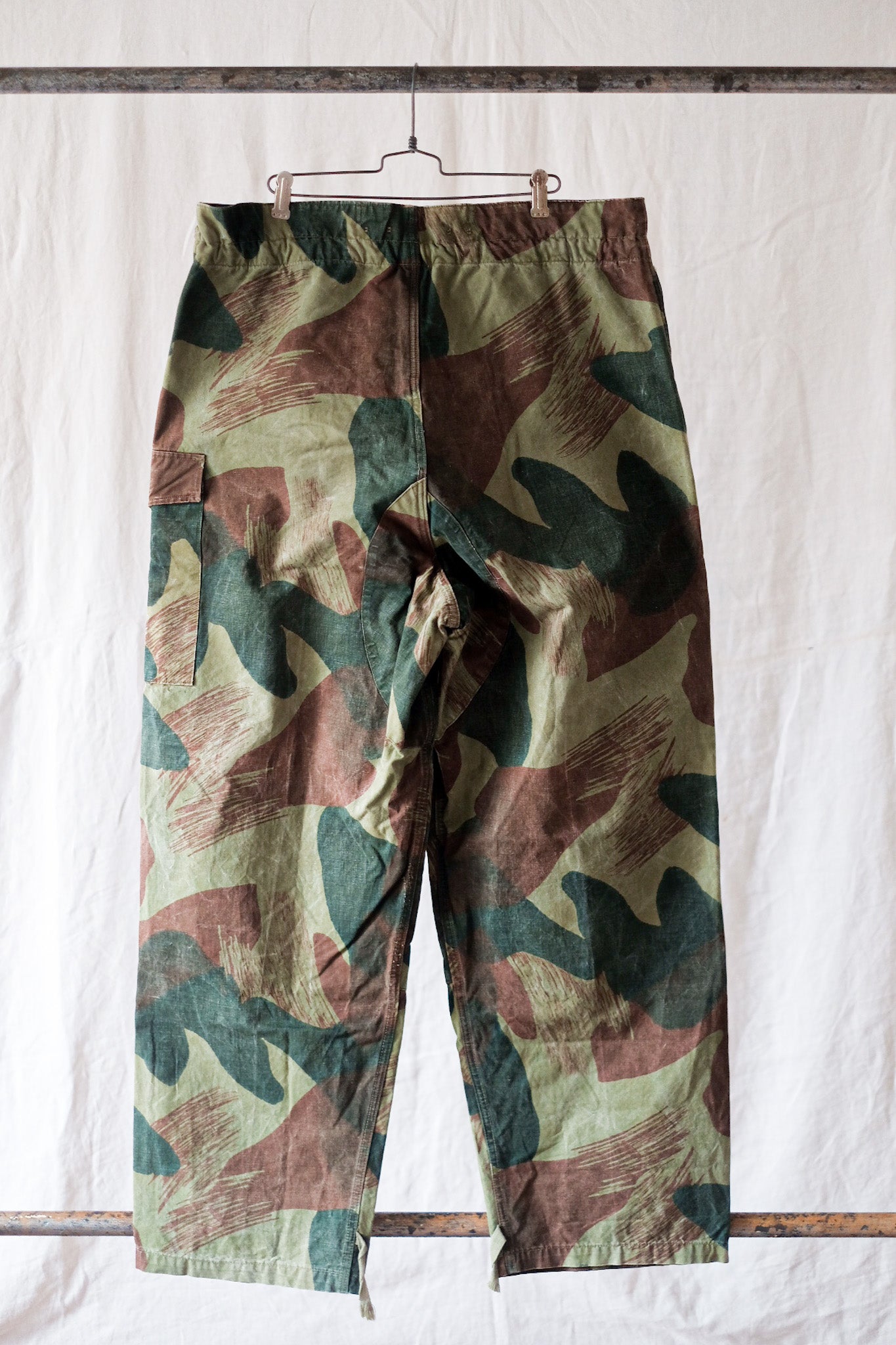 【~50's】Belgium Army Brushstroke Camo Airborne Pant Size.4