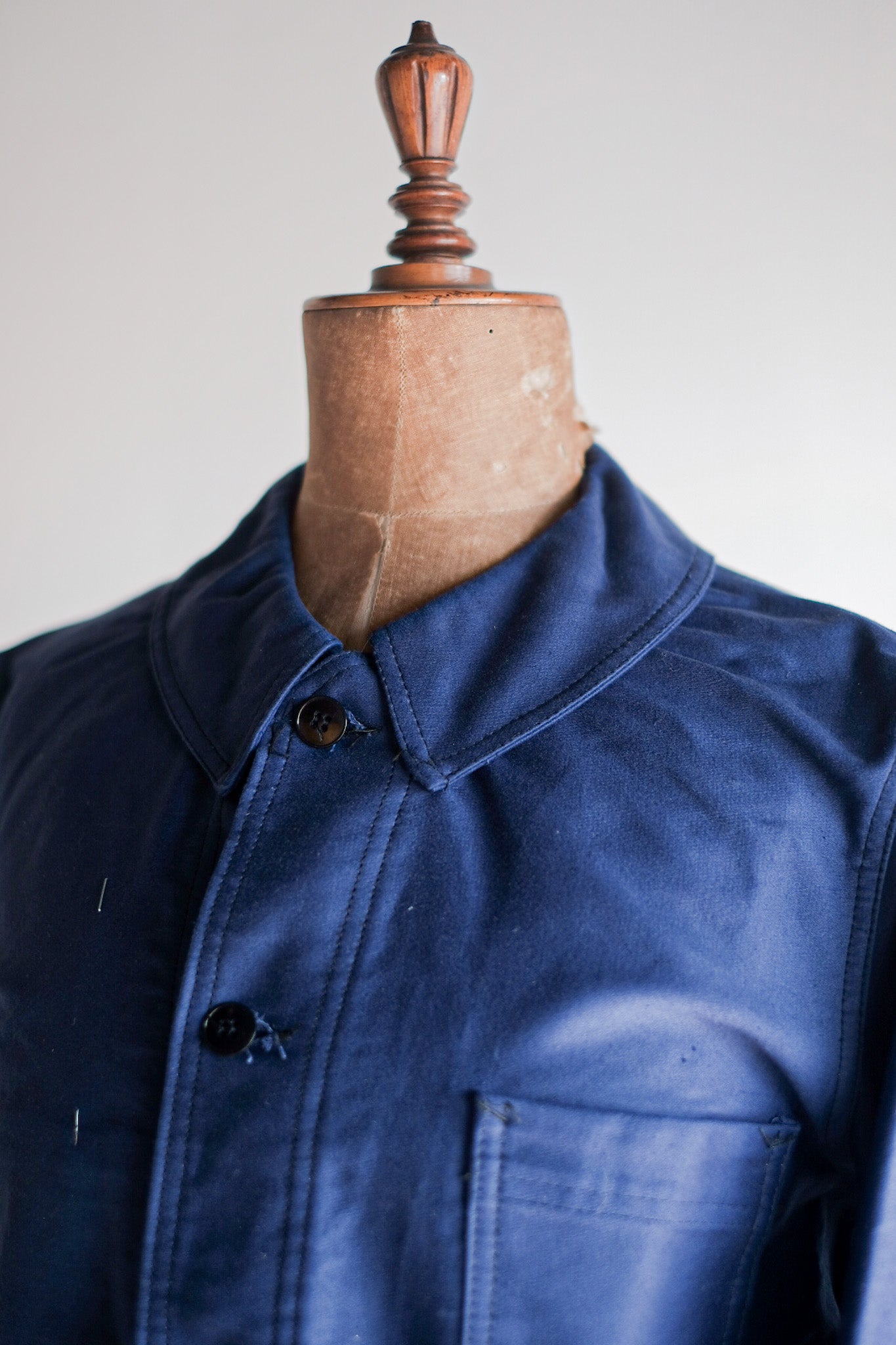 ［~50's］French Vintage Blue Moleskin Work Jacket "Dead Stock"
