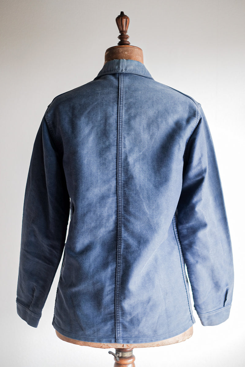 [~ 40's] แจ็คเก็ตงาน Moleskin ของ French Vintage Blue Work