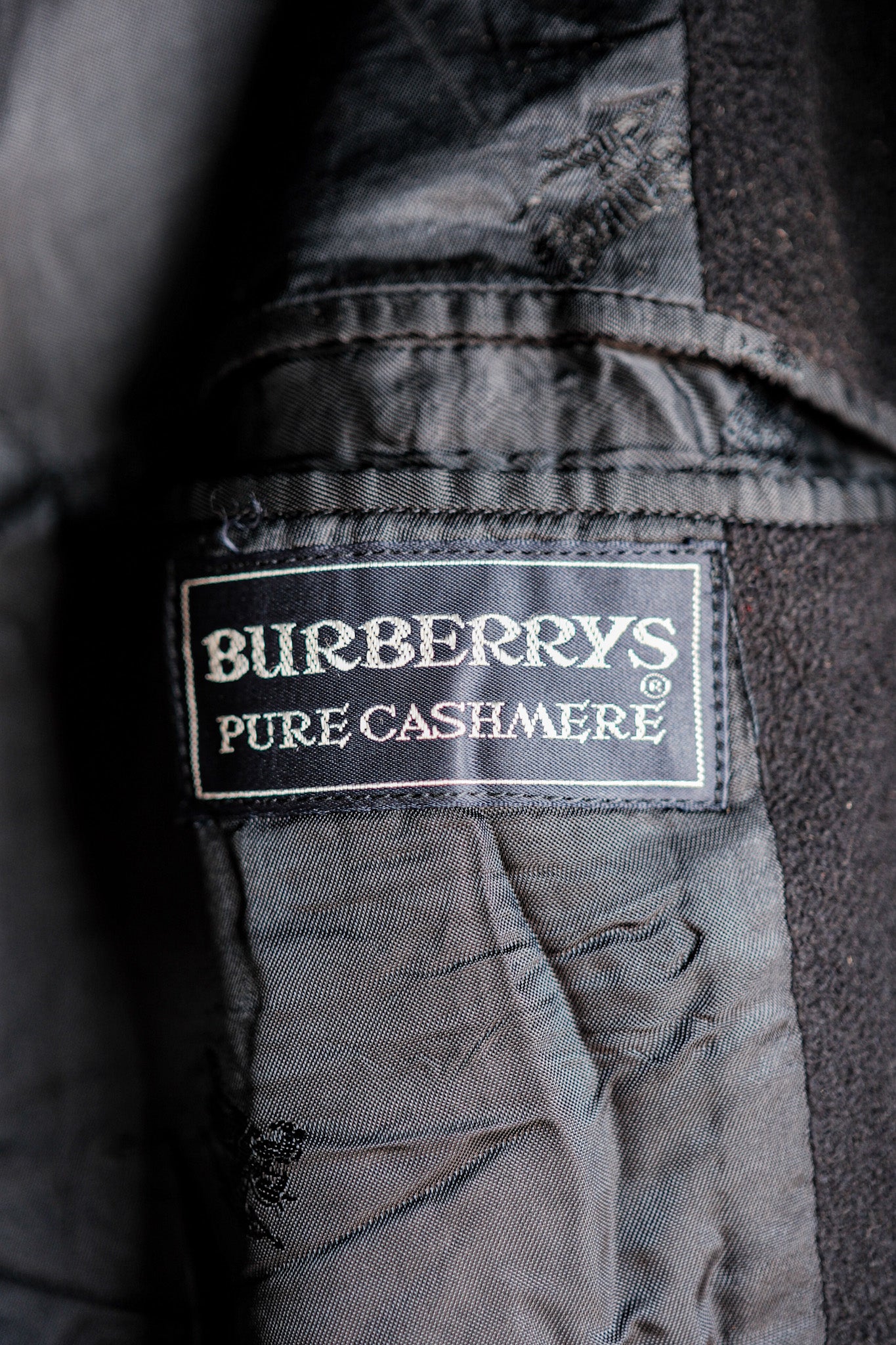 [~ 90's] Vintage Burberry's Single RagLan Balmacaan COAT SIZE.60RX "Pure Cashmere"