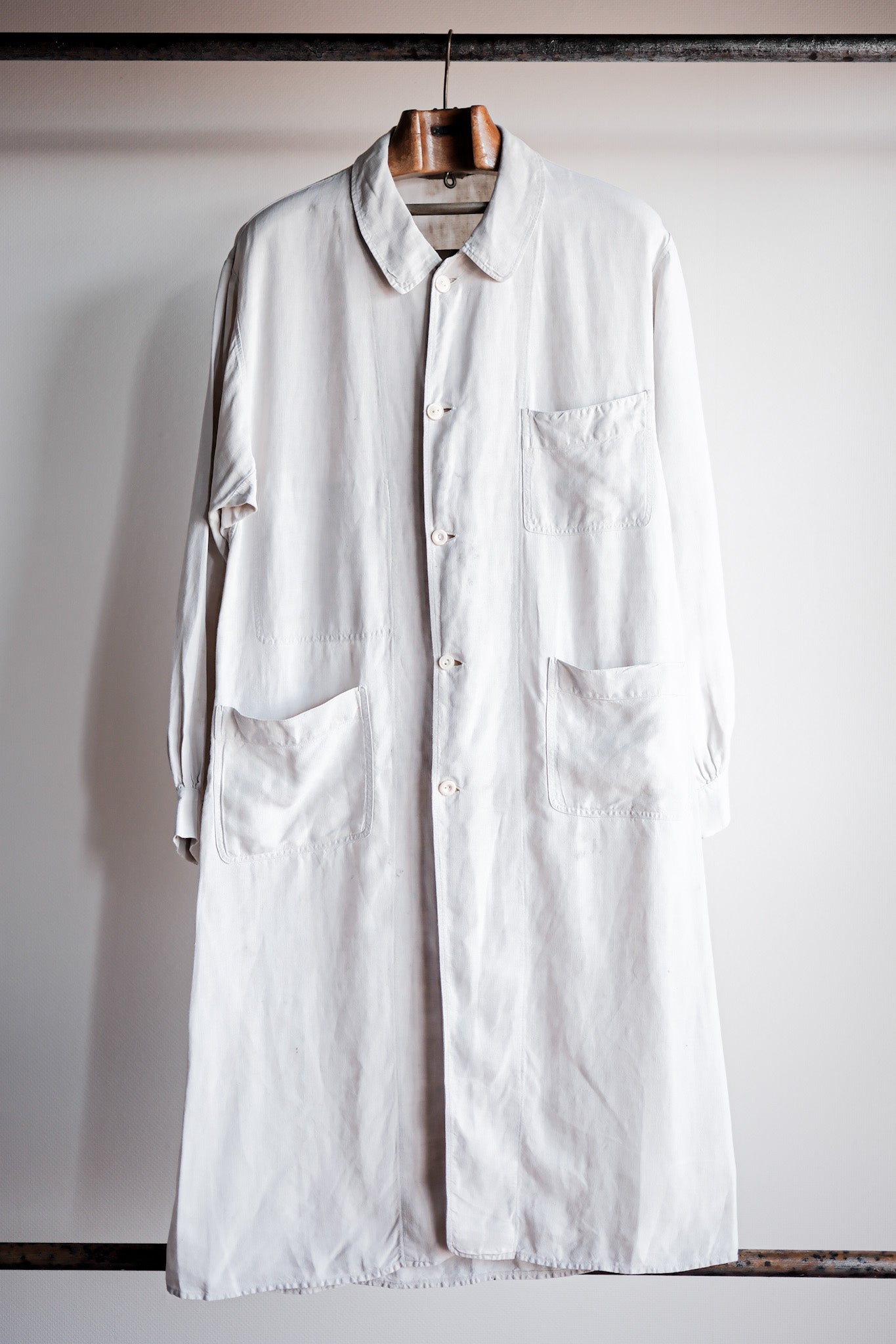 ［~30's］French Vintage Linen Coat "Belle Jardiniere"