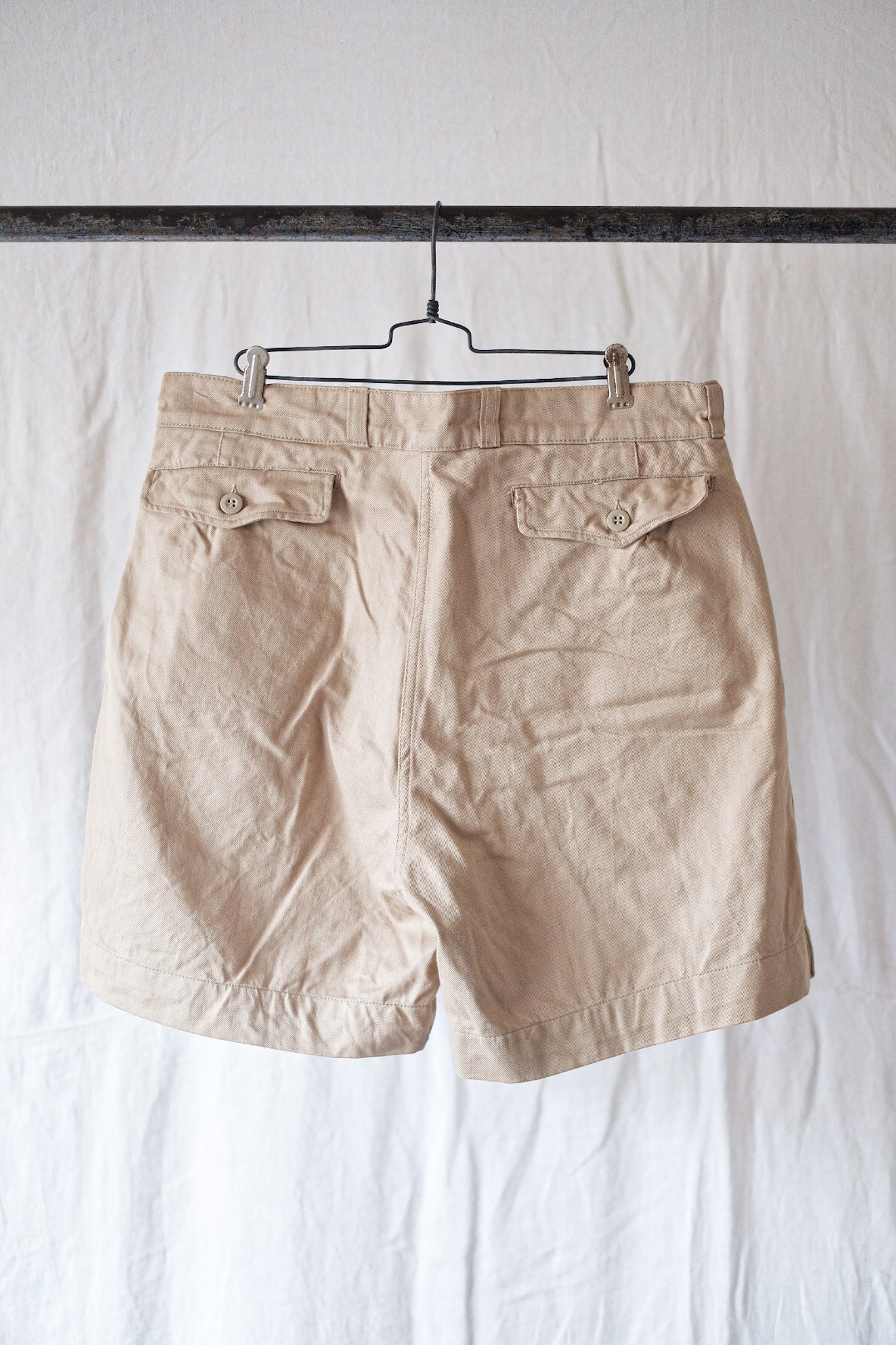 [~ 60's] French Army M52 CHINO SHORTS SIZE.5