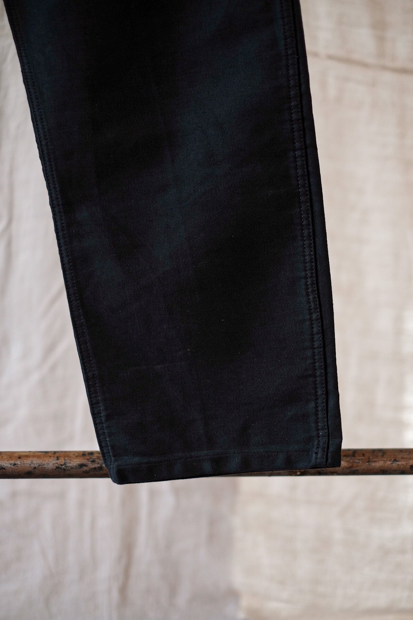 [~ 40's] French Vintage Black Moleskin Work Pants "Dead Stock"