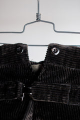【~30's】French Vintage Dark Brown Corduroy Work Pants "Dead Stock"