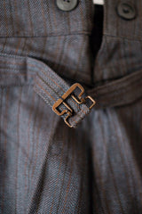 【~50's】French Vintage Cotton Striped HBT Work Pant "Dead Stock"