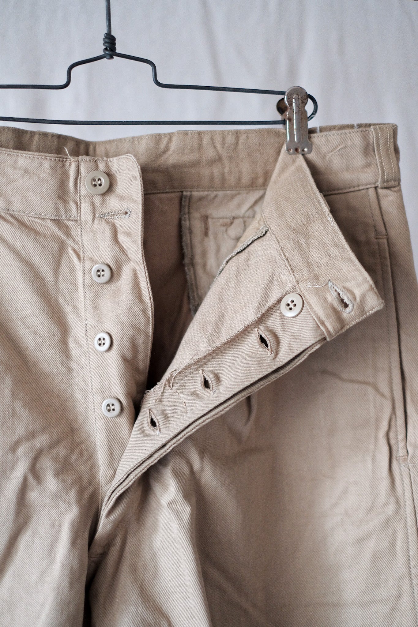 [~ 60's] French Army M52 Chino Shorts Taille.5