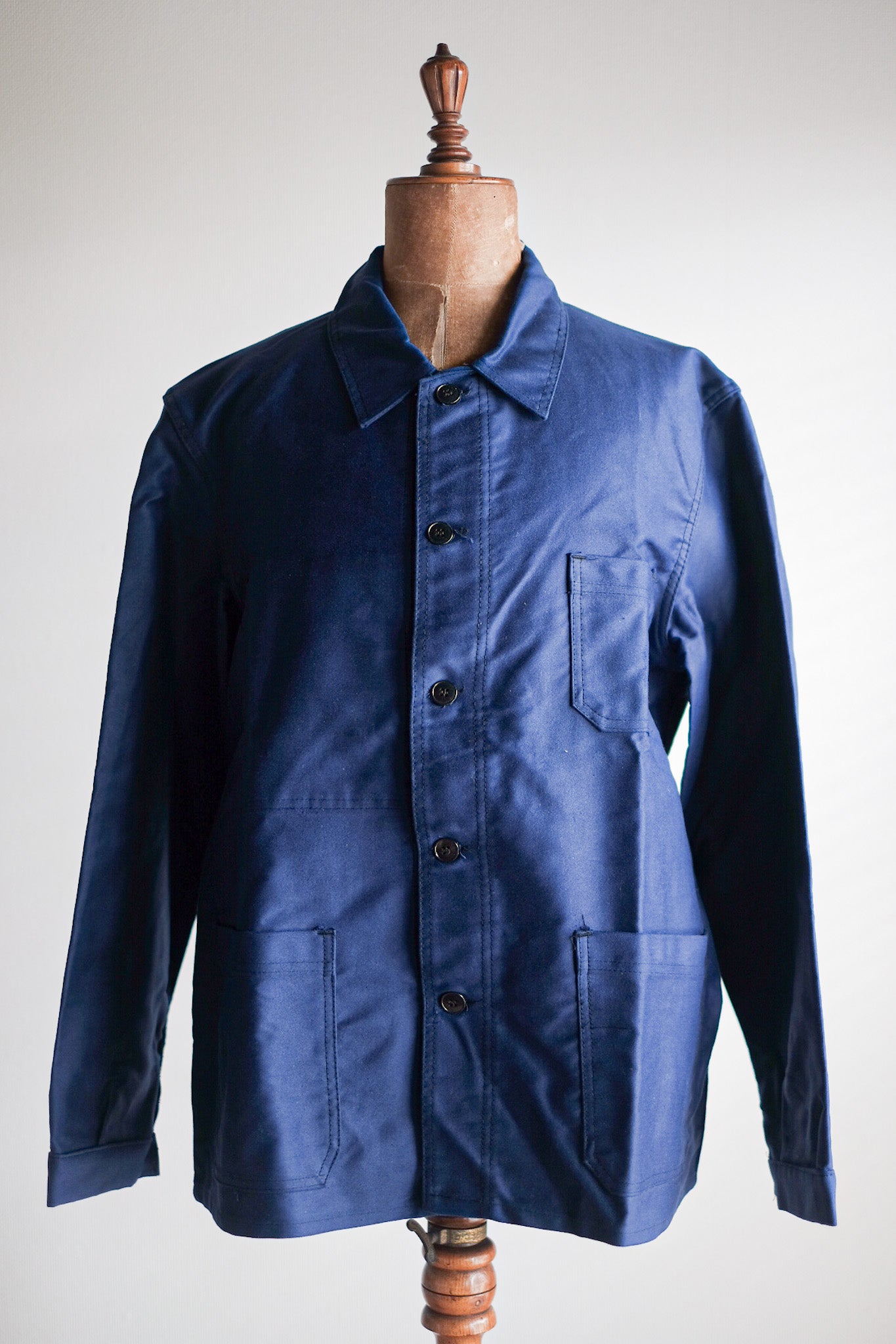 ［~60's］French Vintage Blue Moleskin Work Jacket "Dead Stock"