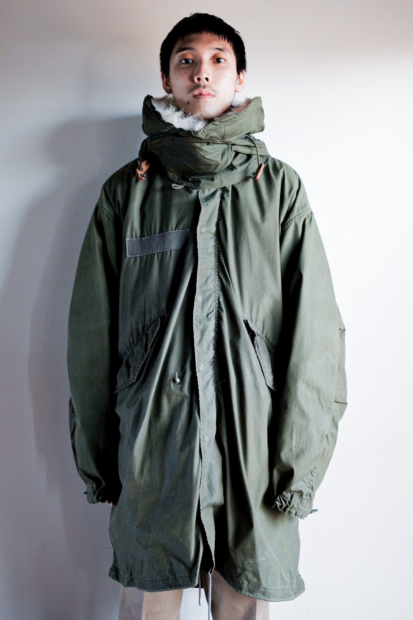 ［~80's］U.S.ARMY M-65 Fishtail Parka Size.MEDIUM "Full Set"