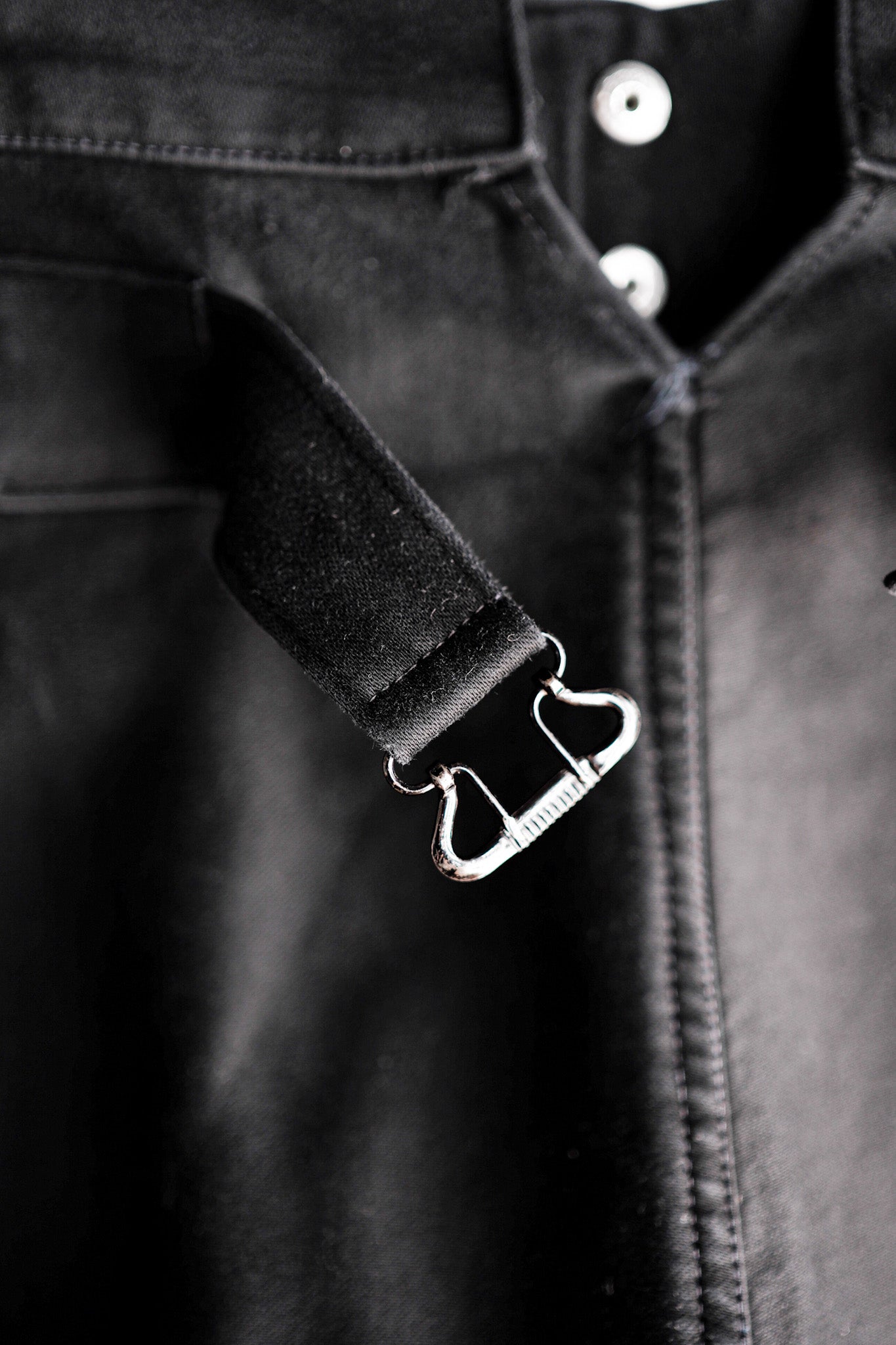 ［~50's］French Vintage Black Moleskin Work Pants "Adolphe Lafont"
