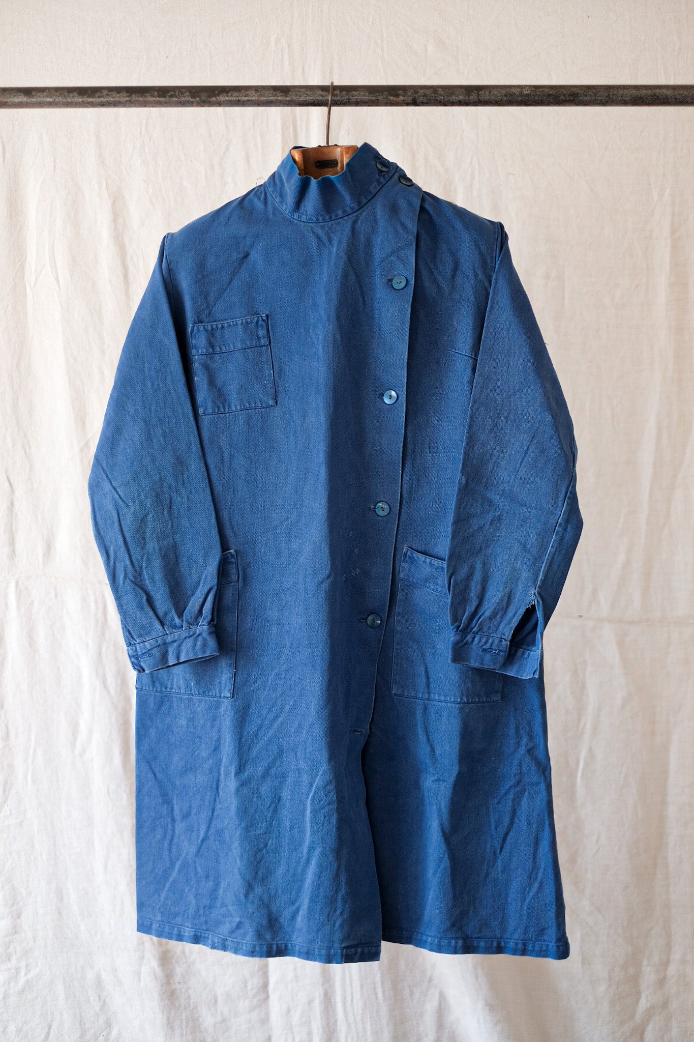 [~ 60's] French Vintage Cotton Canvas Work Coat