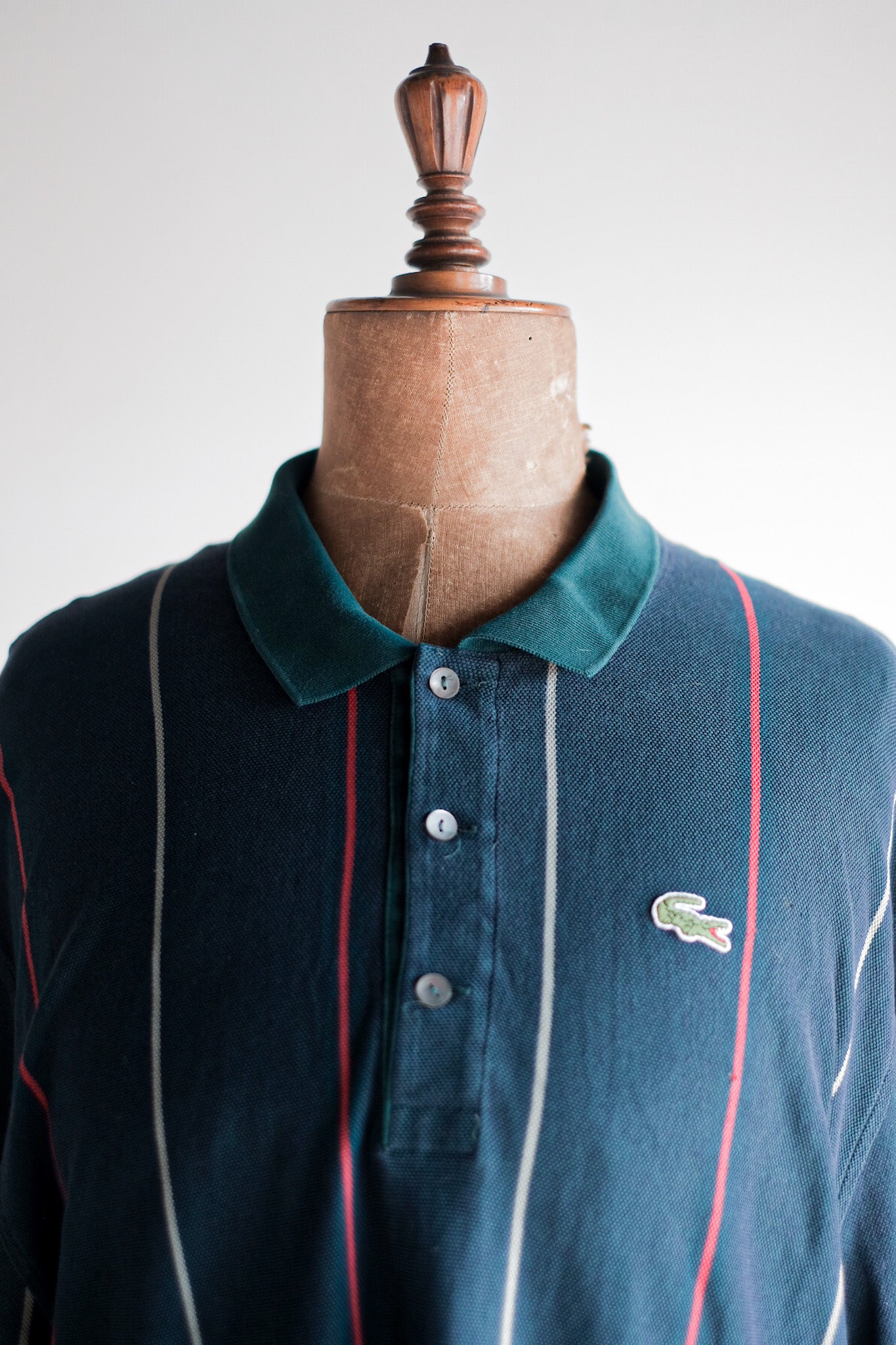 [~ 80's] Chemise Lacoste S/S Polo Shirt Size.8 "Multi Color"