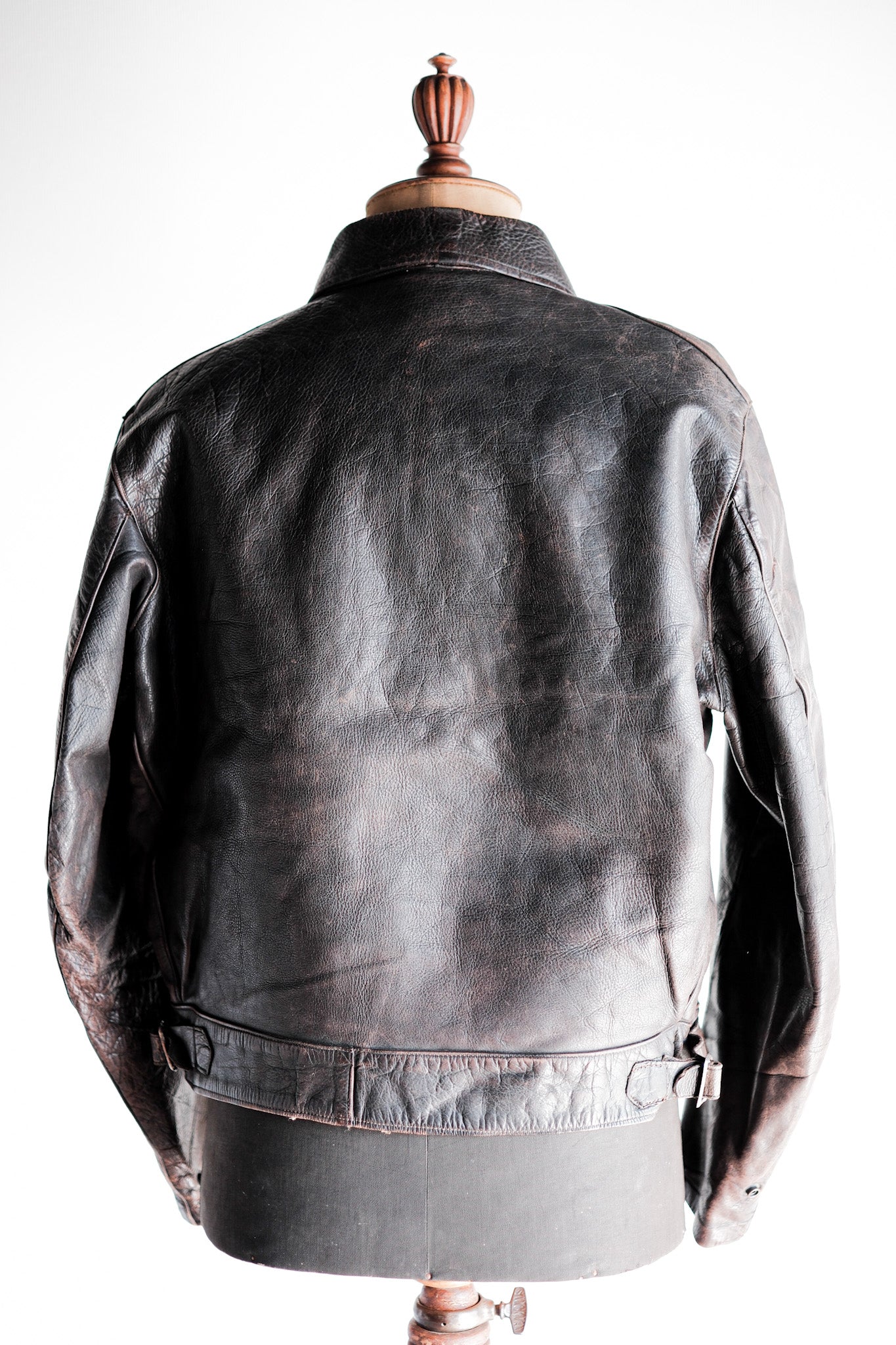 [~ 40's] Australie Vintage Zip Up Leather Jacket