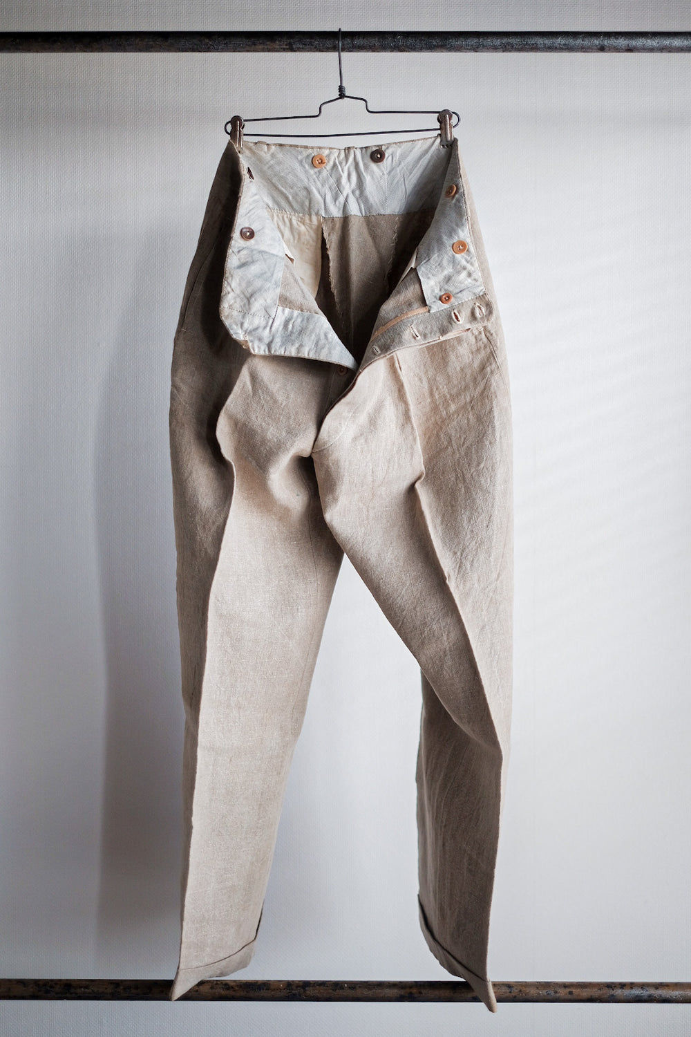 【~40's】French Vintage Linen Trousers
