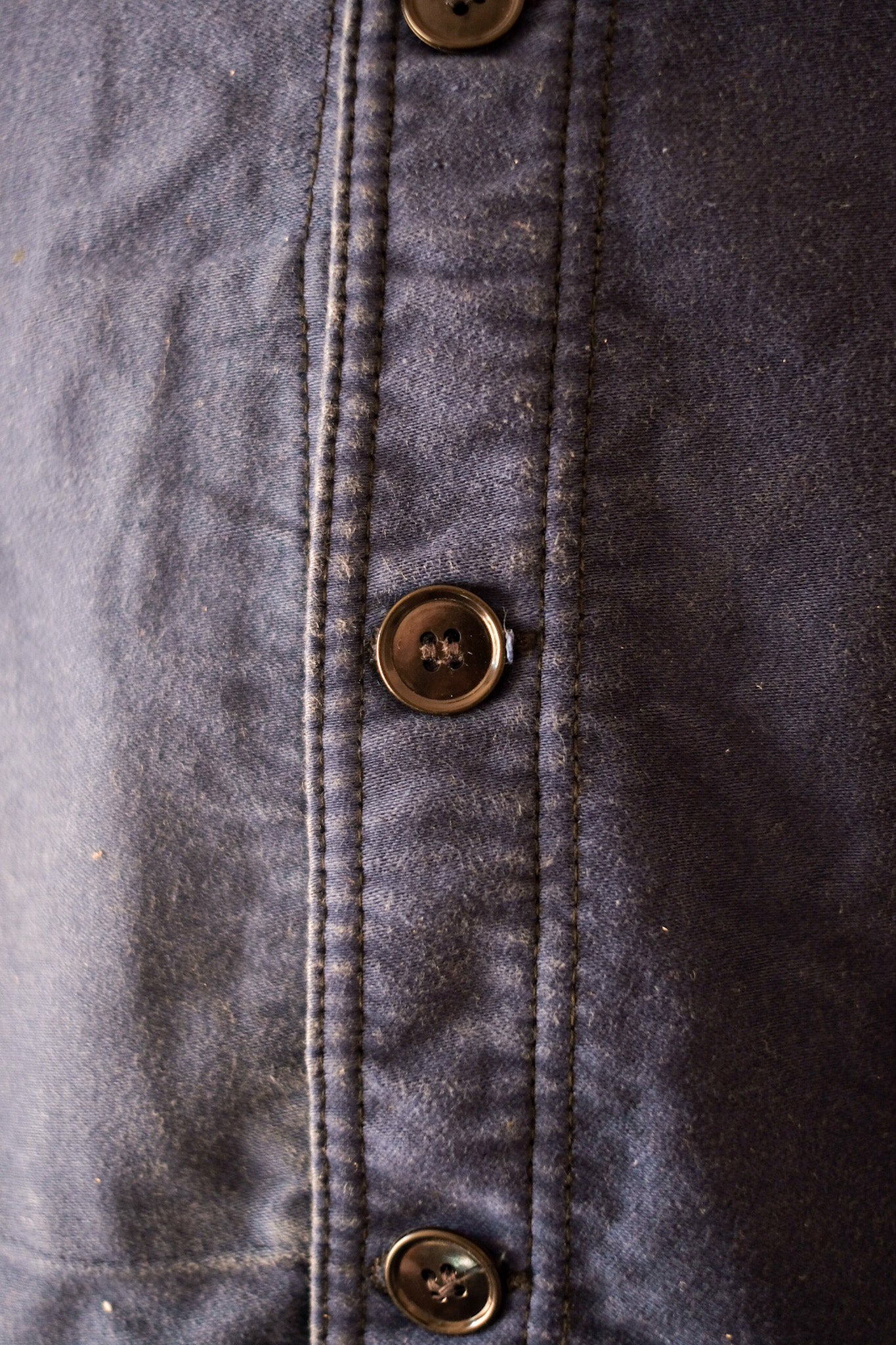 【~50's】French Vintage Blue Moleskin Work Jacket "Adolphe Lafont"