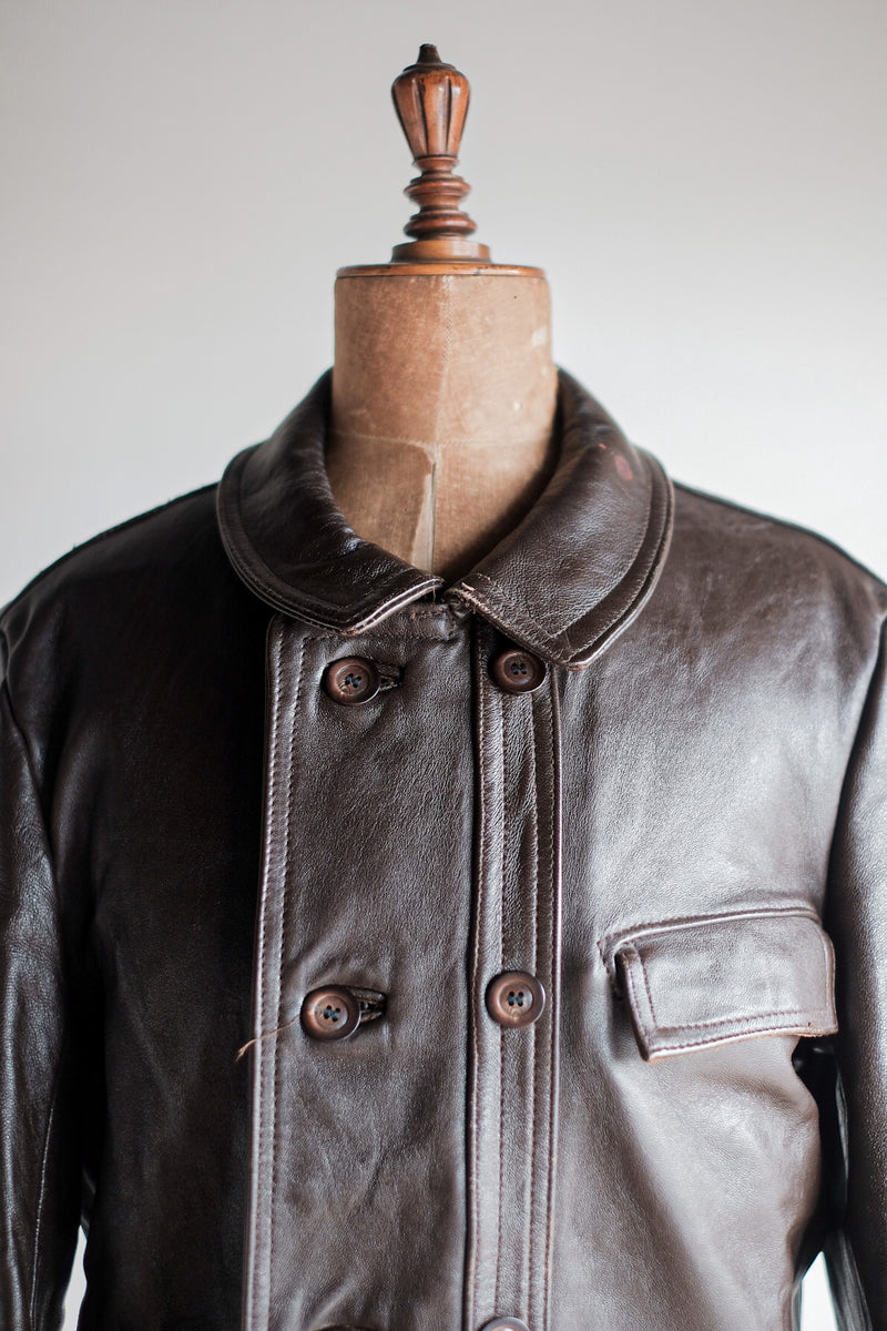 60's】French Vintage Le Corbusier Leather Work Jacket – VIEUX ET