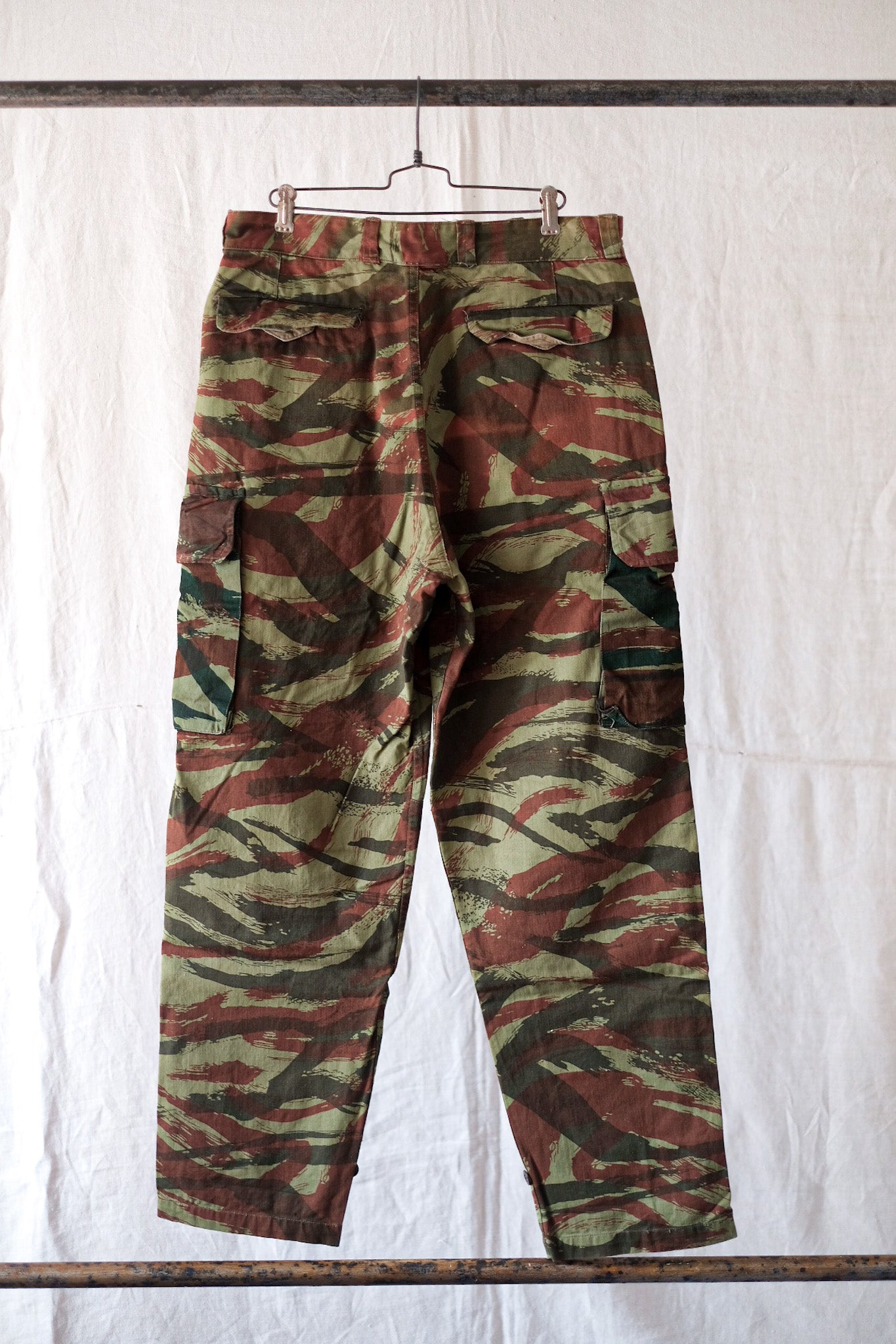 60's】French Army M47 Lizard Camo Field Trousers Size.84