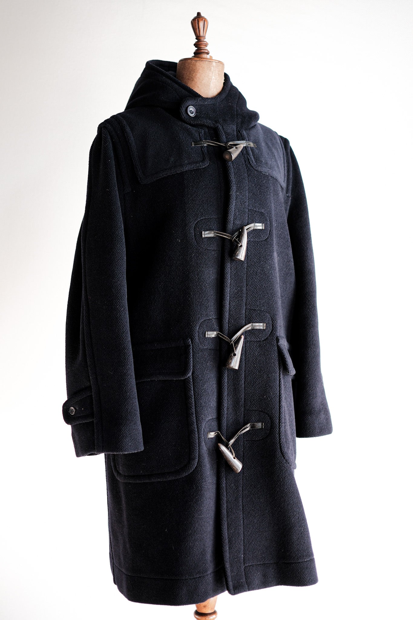 【~90's】Old INVERTERE Wool Duffle Coat "Moorbrook"