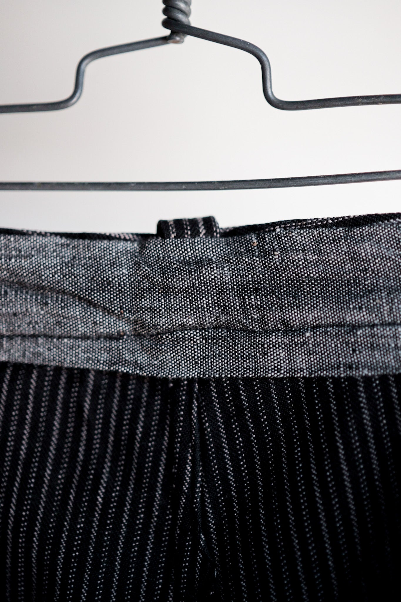 【~ 40'S】 Pantalon de travail à rayures en coton vintage français