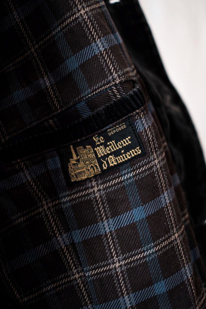 [~ 40's] Veste de gardien de chasse vintage en velours noire vintage