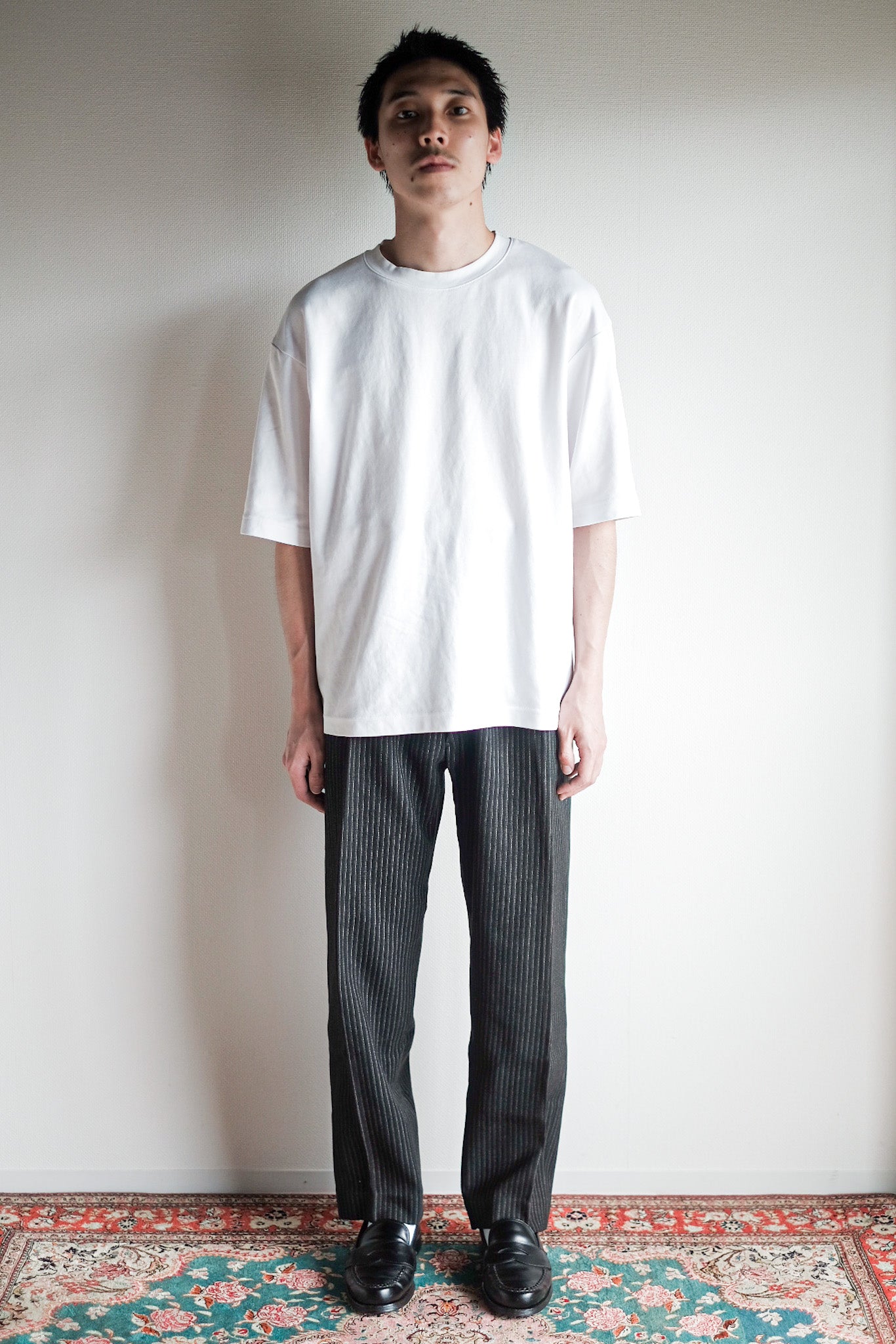 ［~30's］French Vintage Wool Striped Work Pants