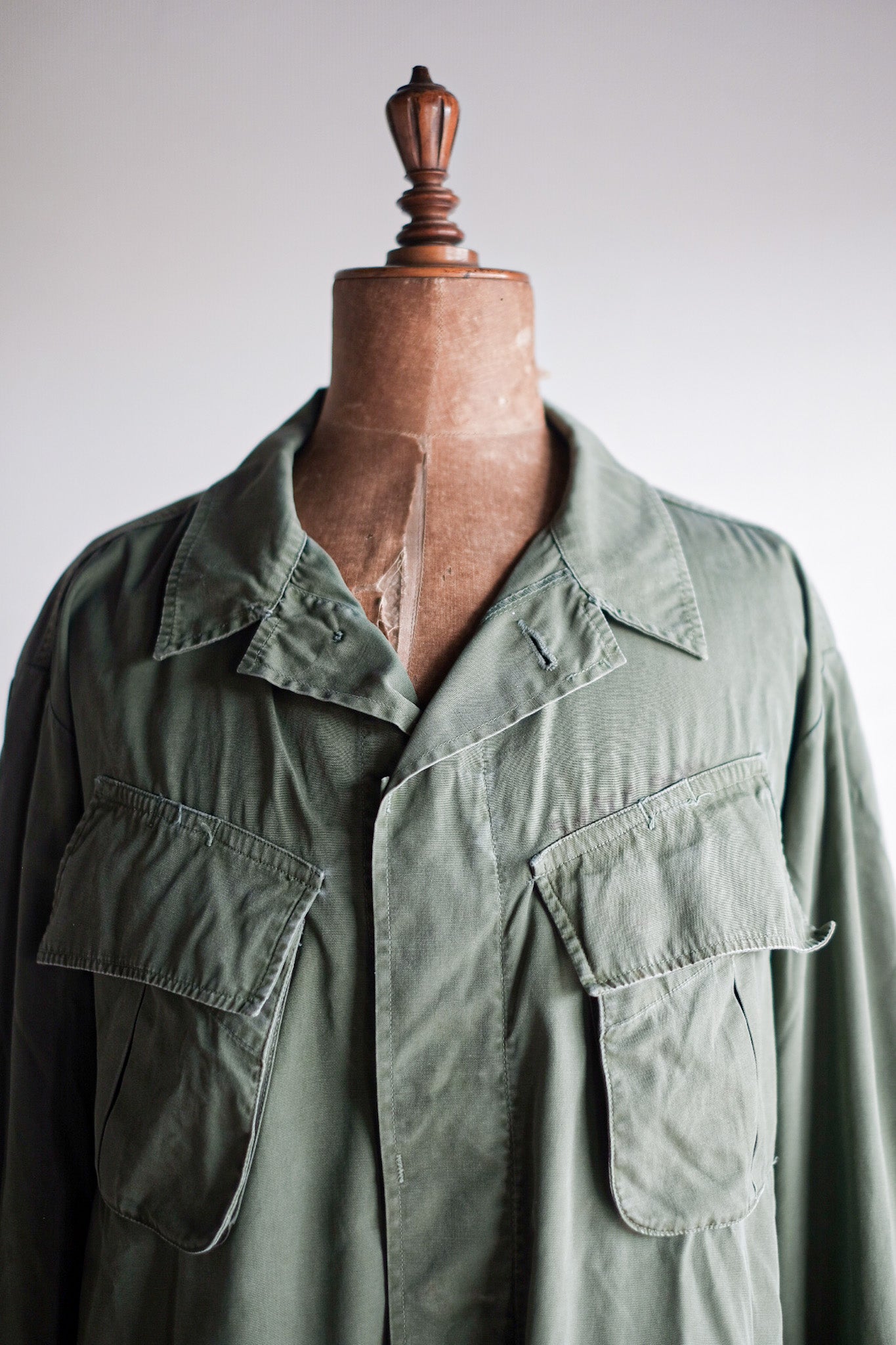 【~60's】US Army Jungle Fatigue Jacket "3rd Type" Size.LARGE-REGULAR