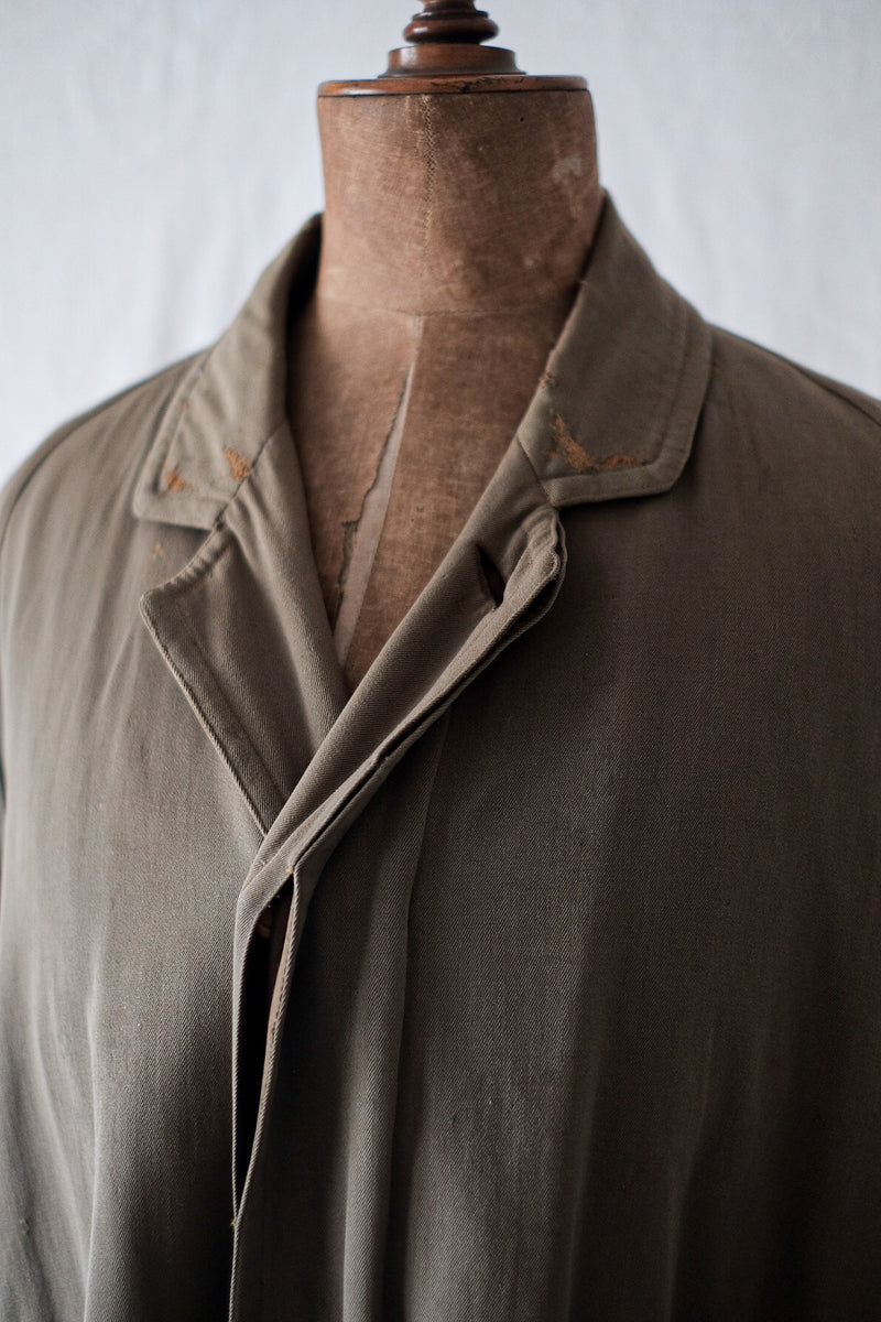 [~ 10's] เสื้อคลุมล่าสัตว์ผ้าขนสัตว์โบราณของฝรั่งเศส