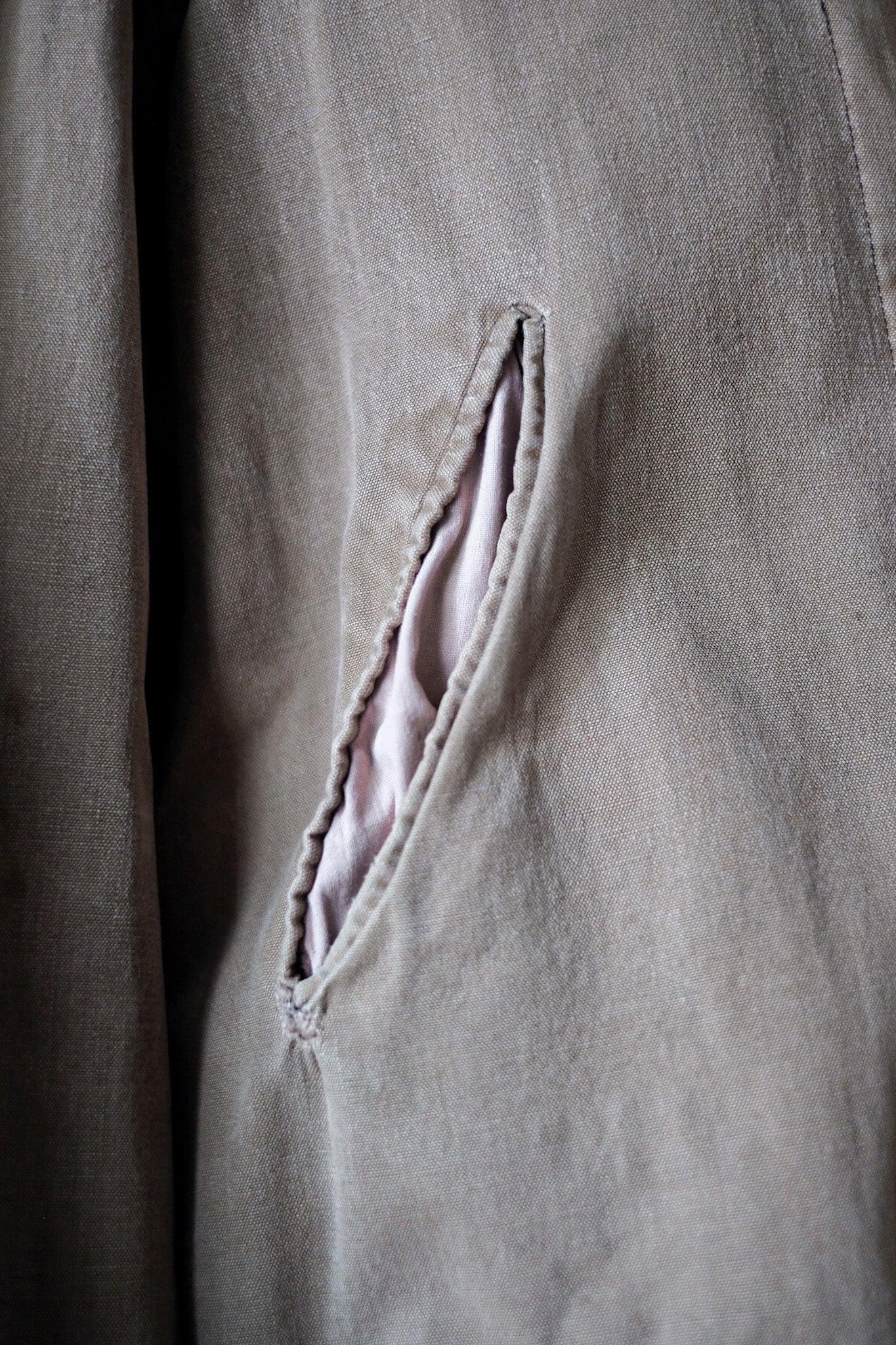 [~ 30's] Veste de travail sur toile en coton vintage française