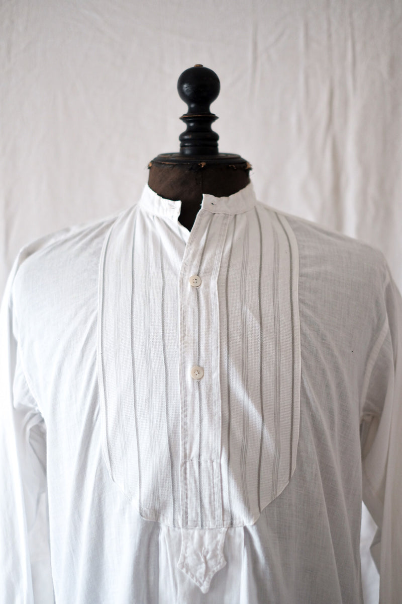 [ต้น 20 C] เสื้อเชิ้ตชุดโบราณฝรั่งเศส