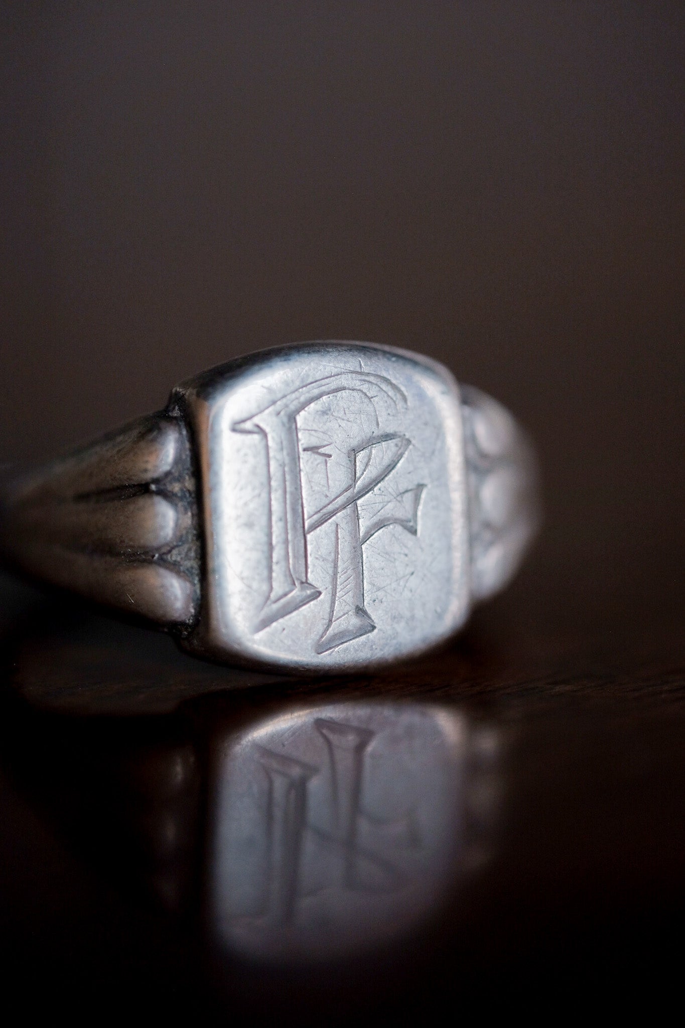［~70’s］Europe Vintage Silver 800 Ring
