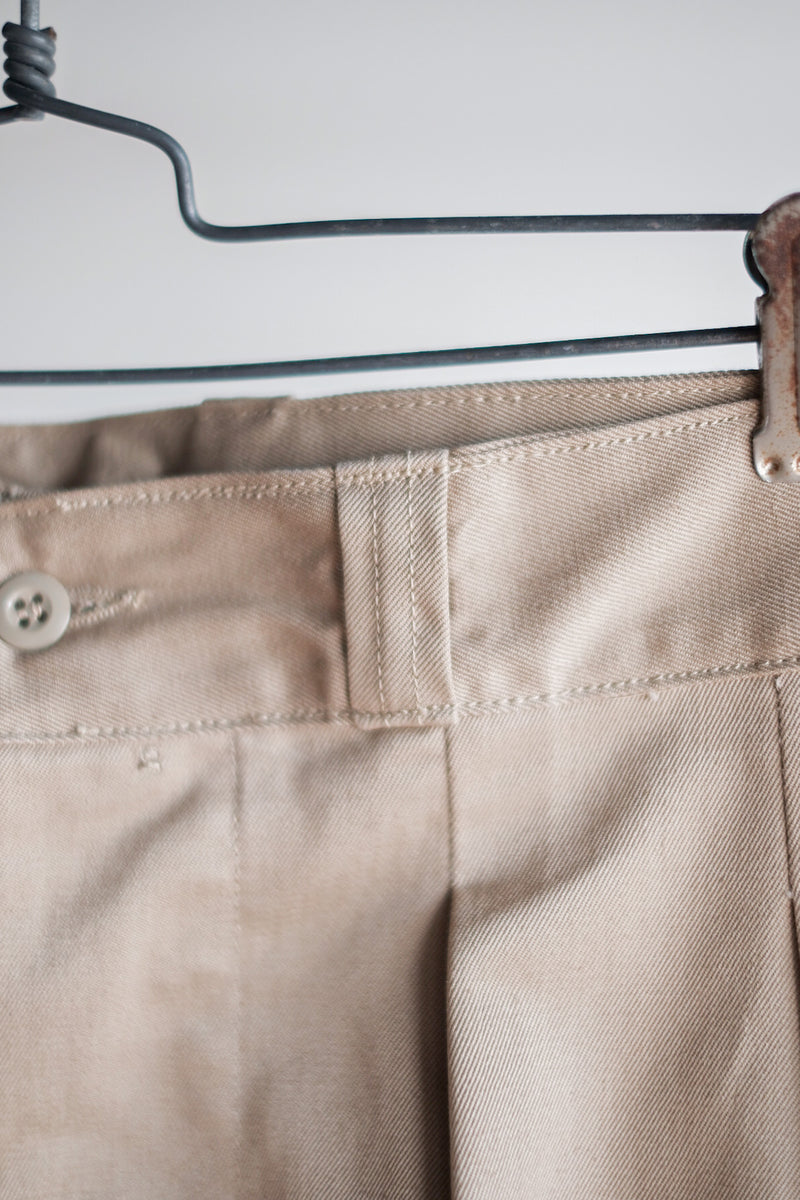[~ 60's] กองทัพฝรั่งเศส M52 เสื้อกางเกงขนาดของ Chino ขนาด 80m "Dead Stock"