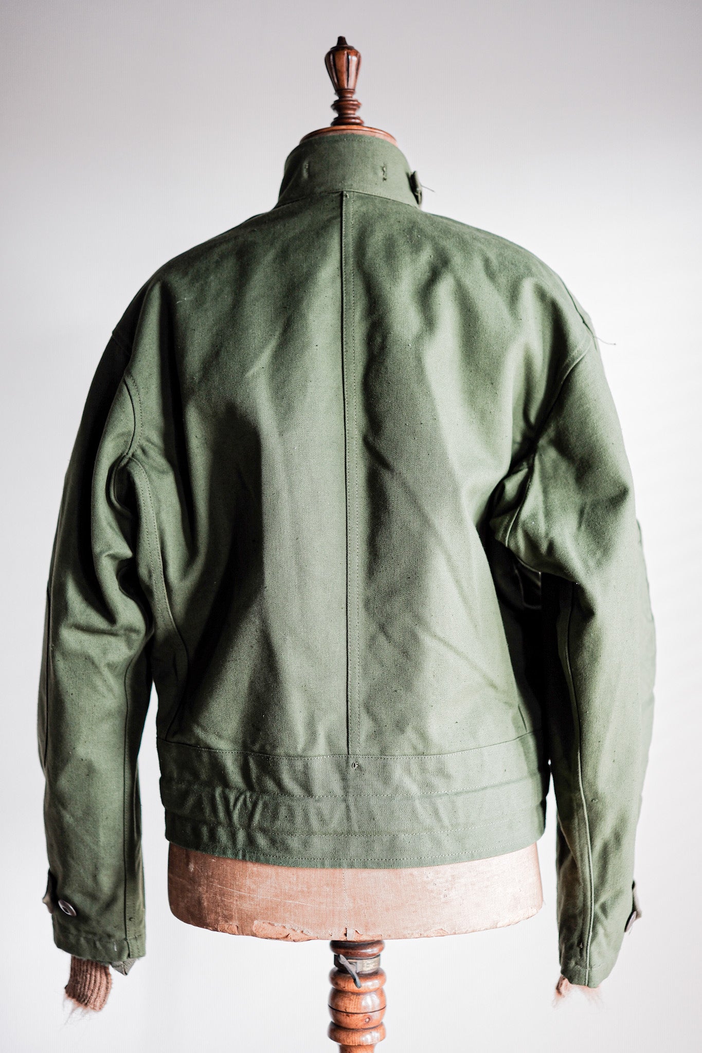 【~60's】Swedish Army Dispatch Rider Motorcycle Jacket With Liner Size.C48 "Dead Stock"