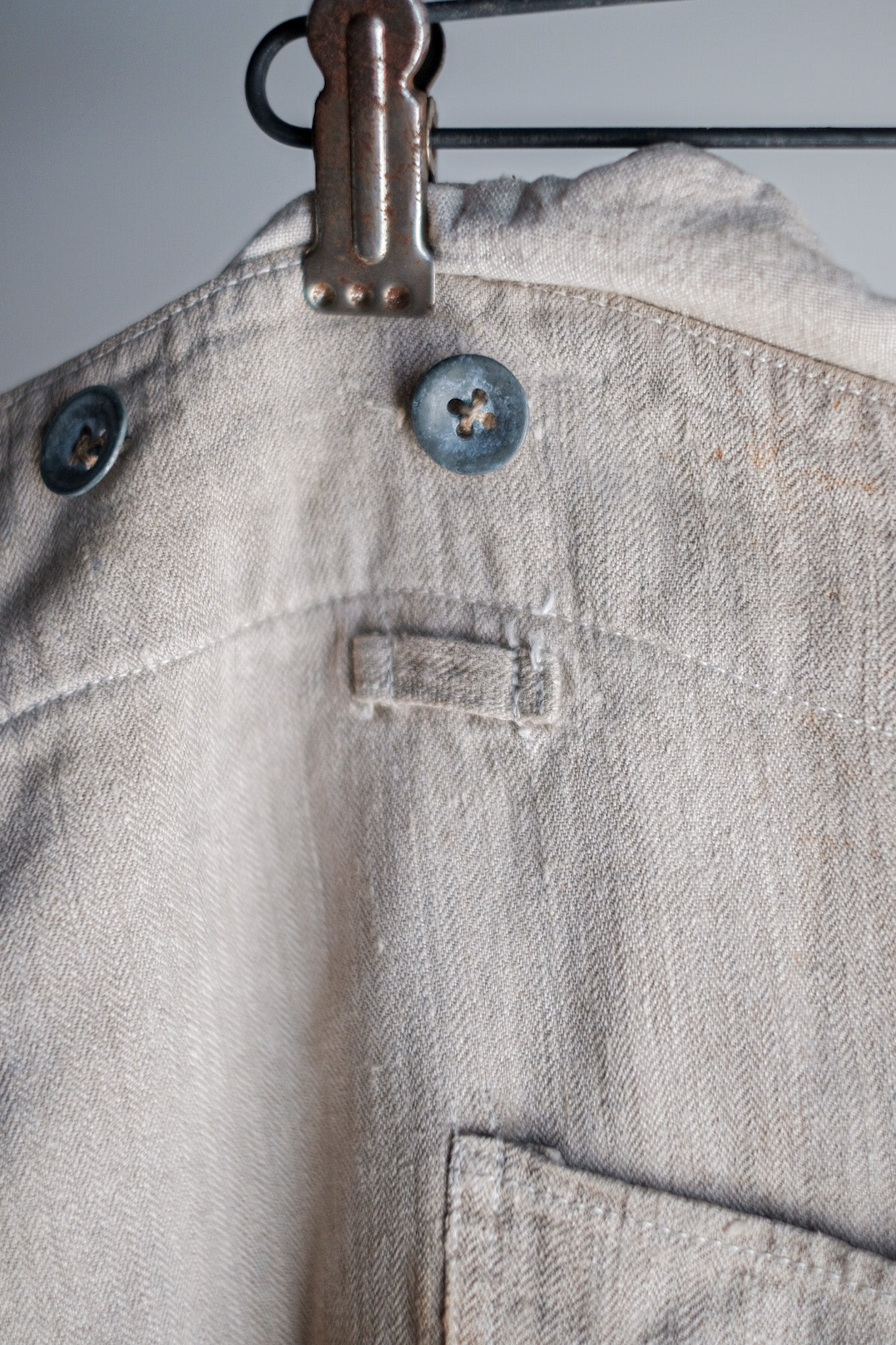 ［~40's］WW2 German Army Drillich HBT Linen Trousers