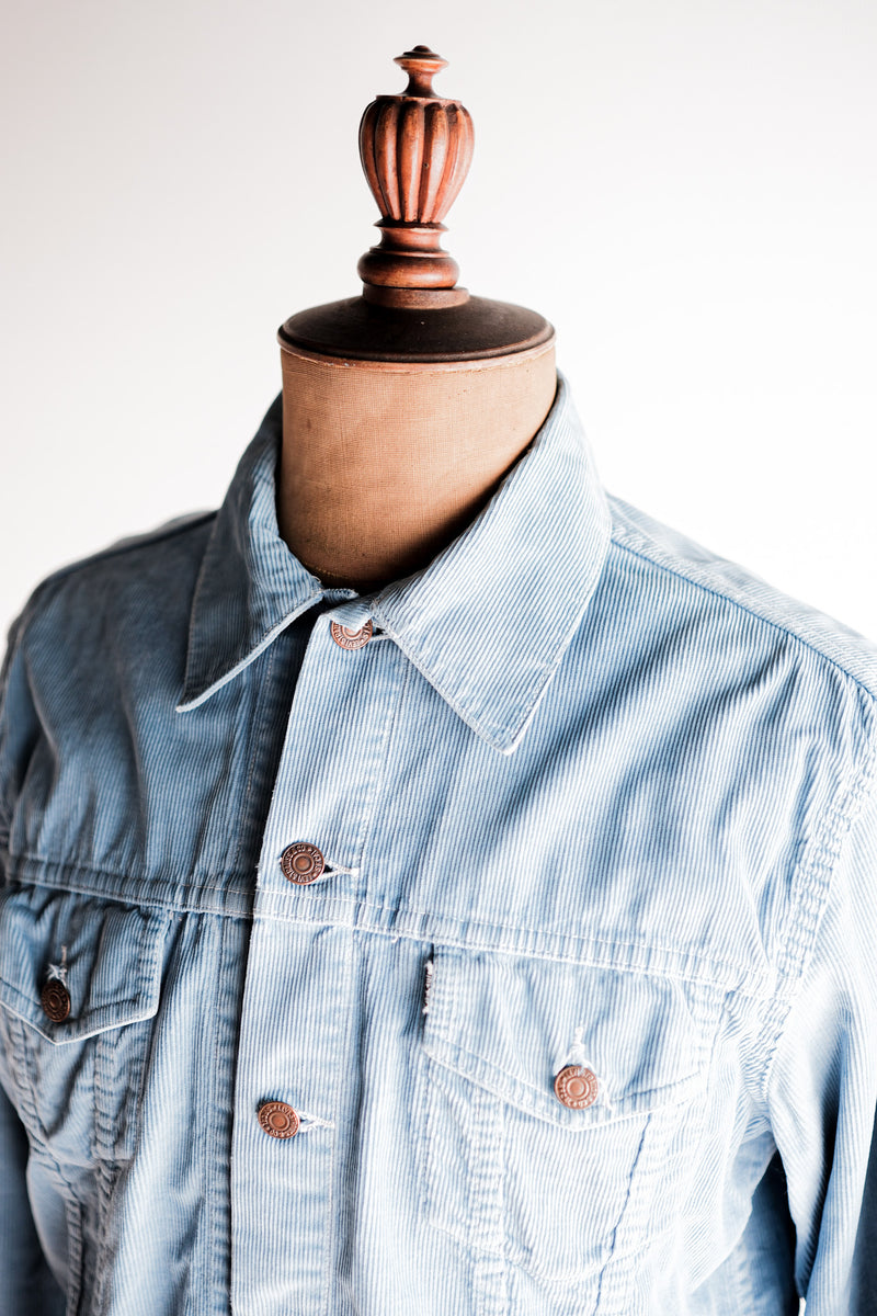 [~ 60's] แจ็คเก็ตผ้าลูกฟูกแบบผอมเพรียวของ Levi "Big E"