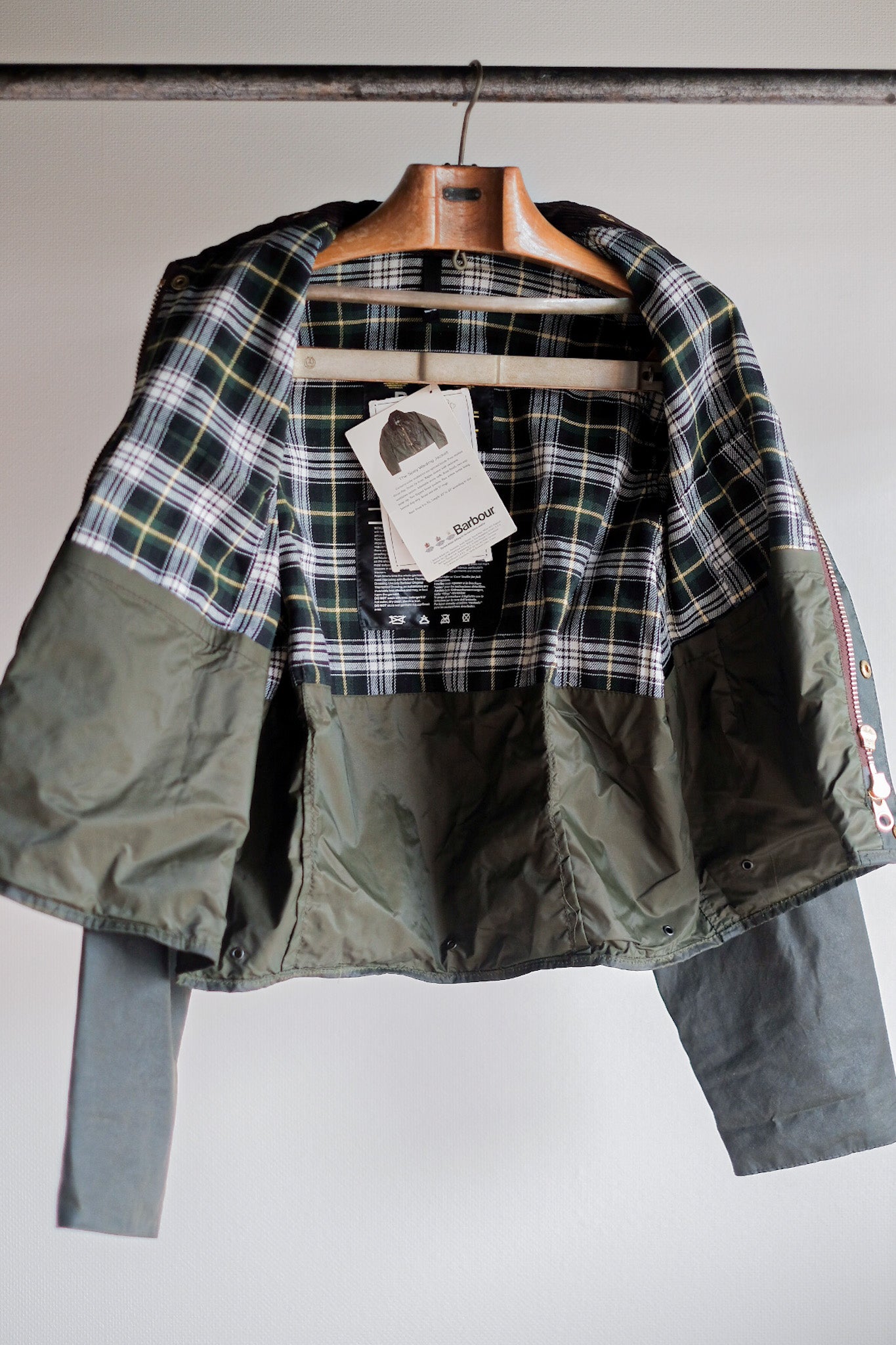 【~90's】Vintage Barbour "SPEY" 3 Crest Size.MEDIUM "Dead Stock"