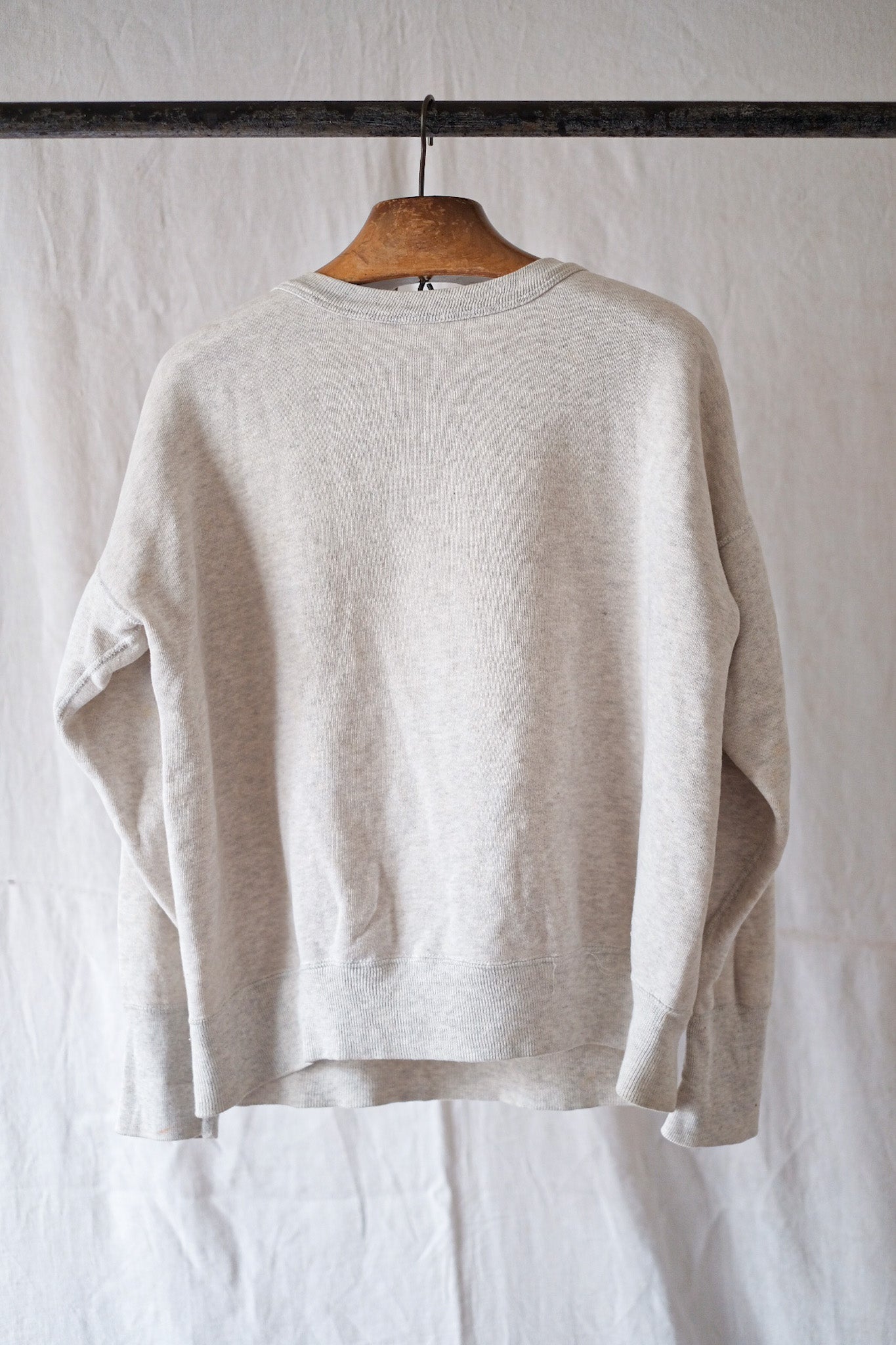 【~50's】American Vintage Flocky Print Sweatshirt