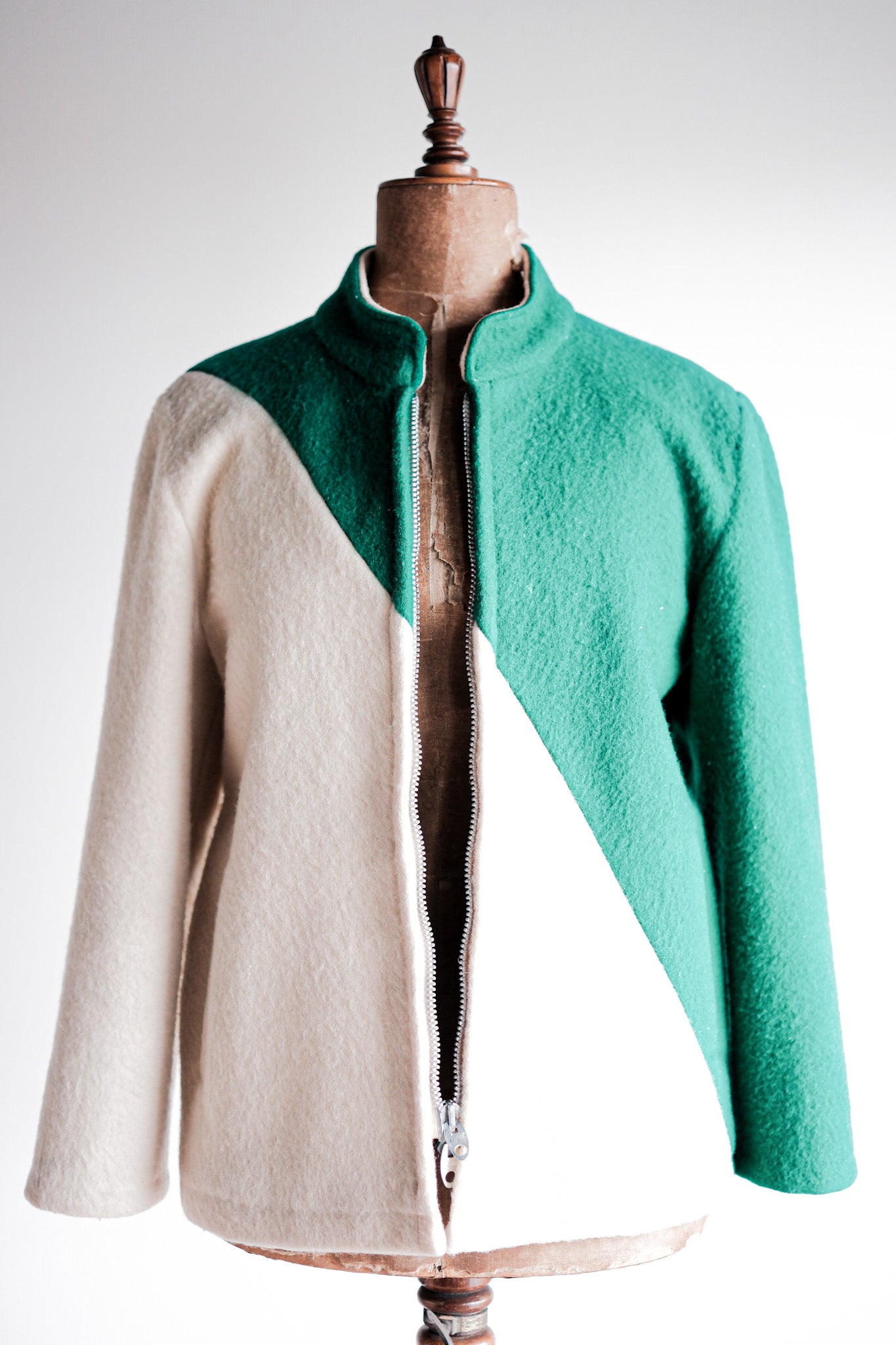 [〜60年代]英國復古2色調羊毛夾克“ Kerr's”