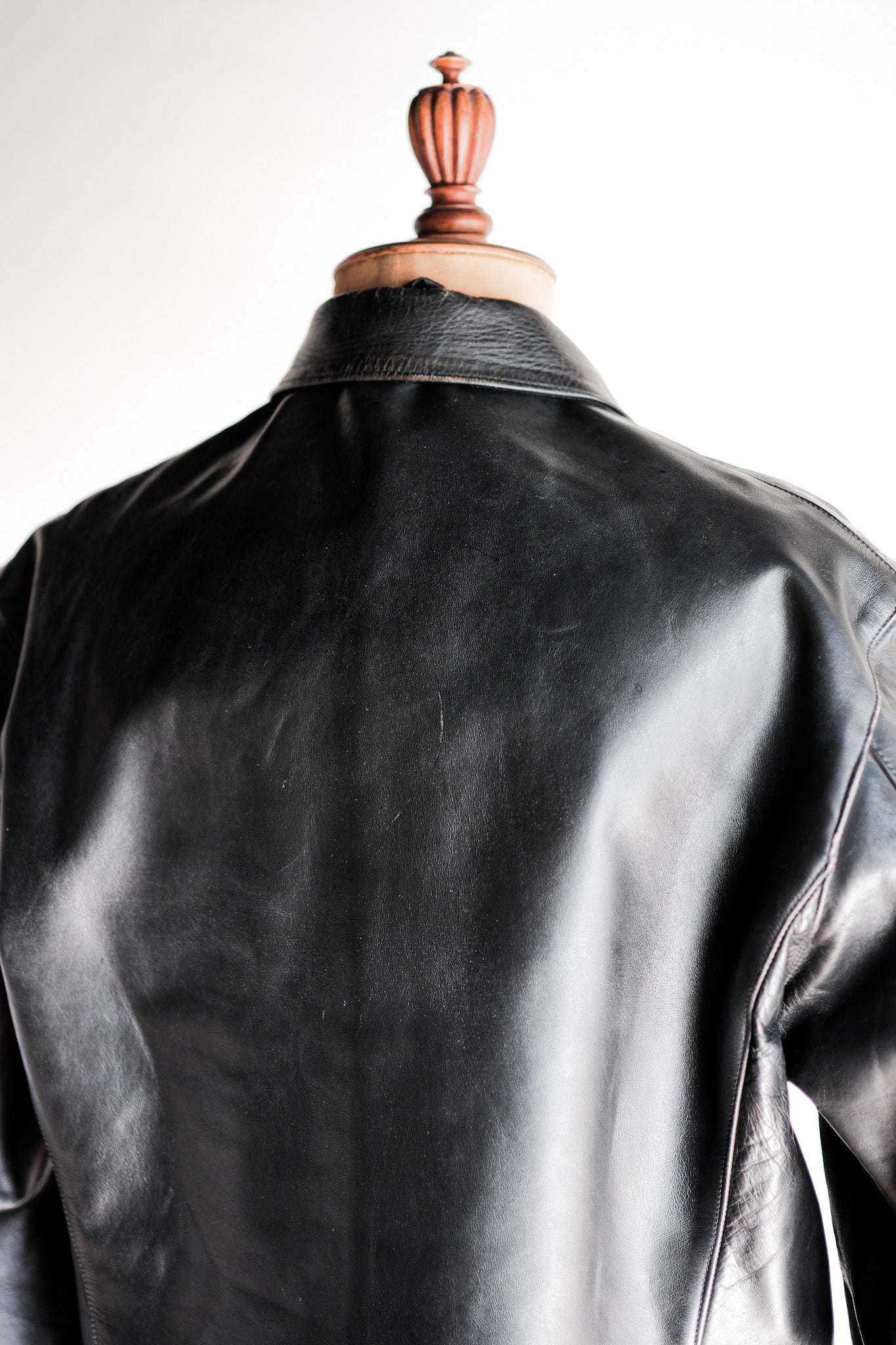 【~40's】French Vintage Horse Hide Leather Jacket