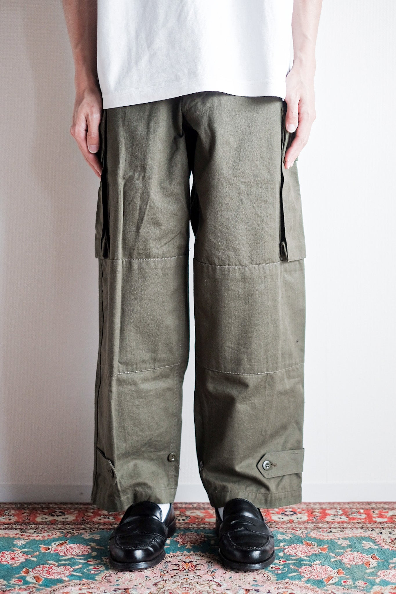 [~ 60's] French Army M47 Field Trousers Size.13 "Dead Stock"