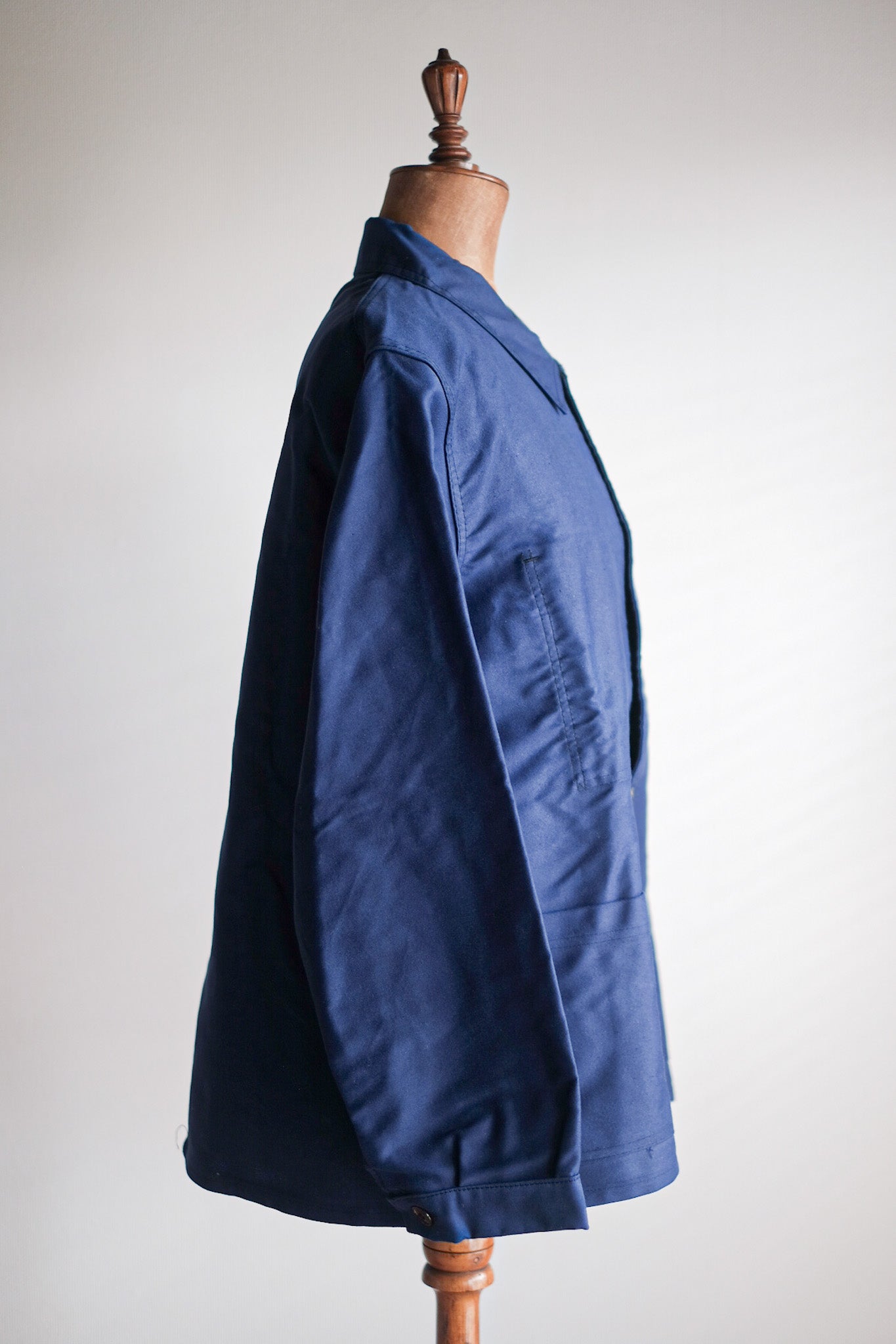 【~60's】French Vintage Blue Moleskin Work Jacket "Dead Stock"