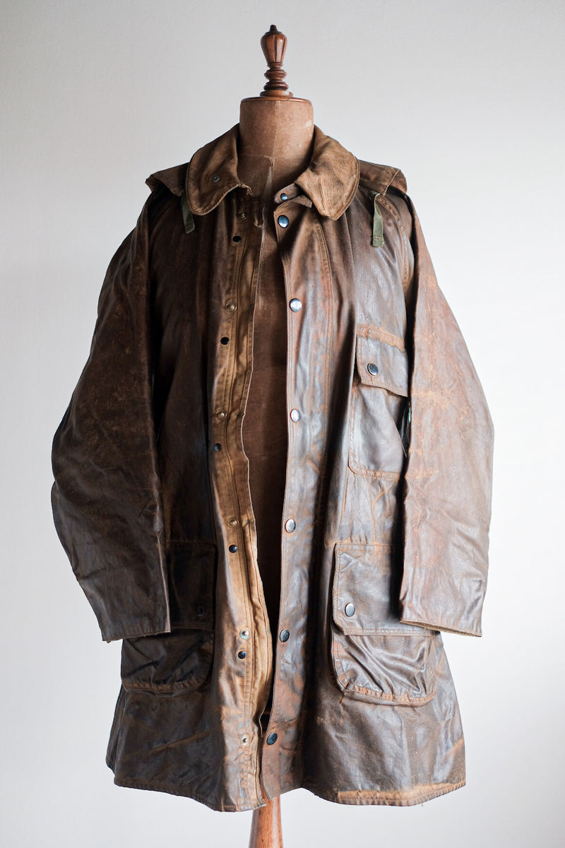 [~ 40's] Vintage Barbour "Solway Zipper" สีขาว