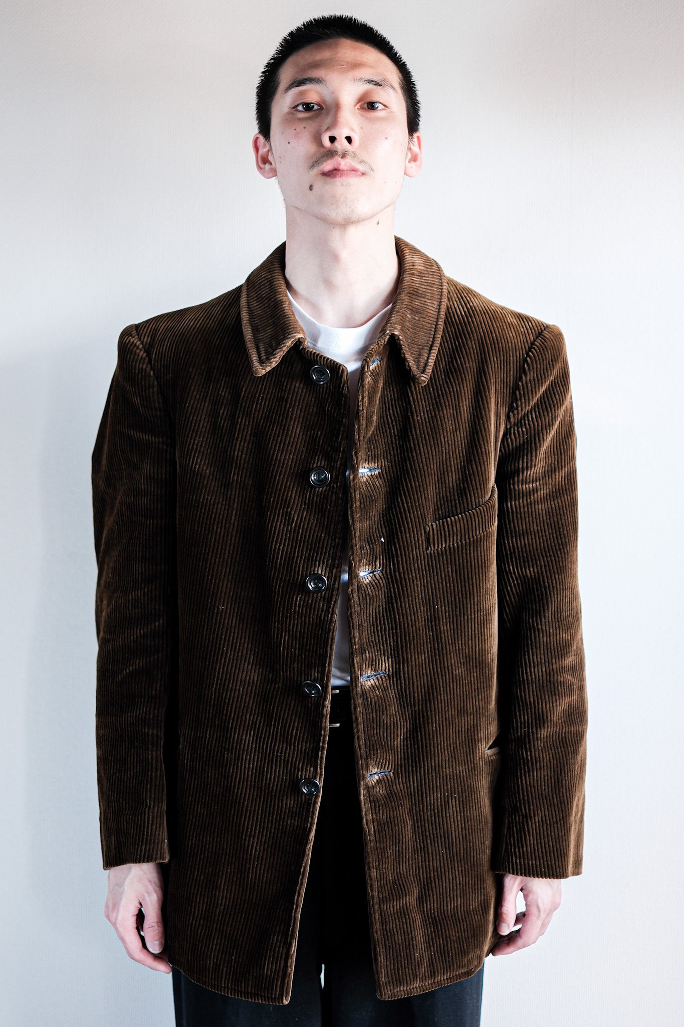 [~ 30's] French Vintage Brown Corduroy Work Jacket