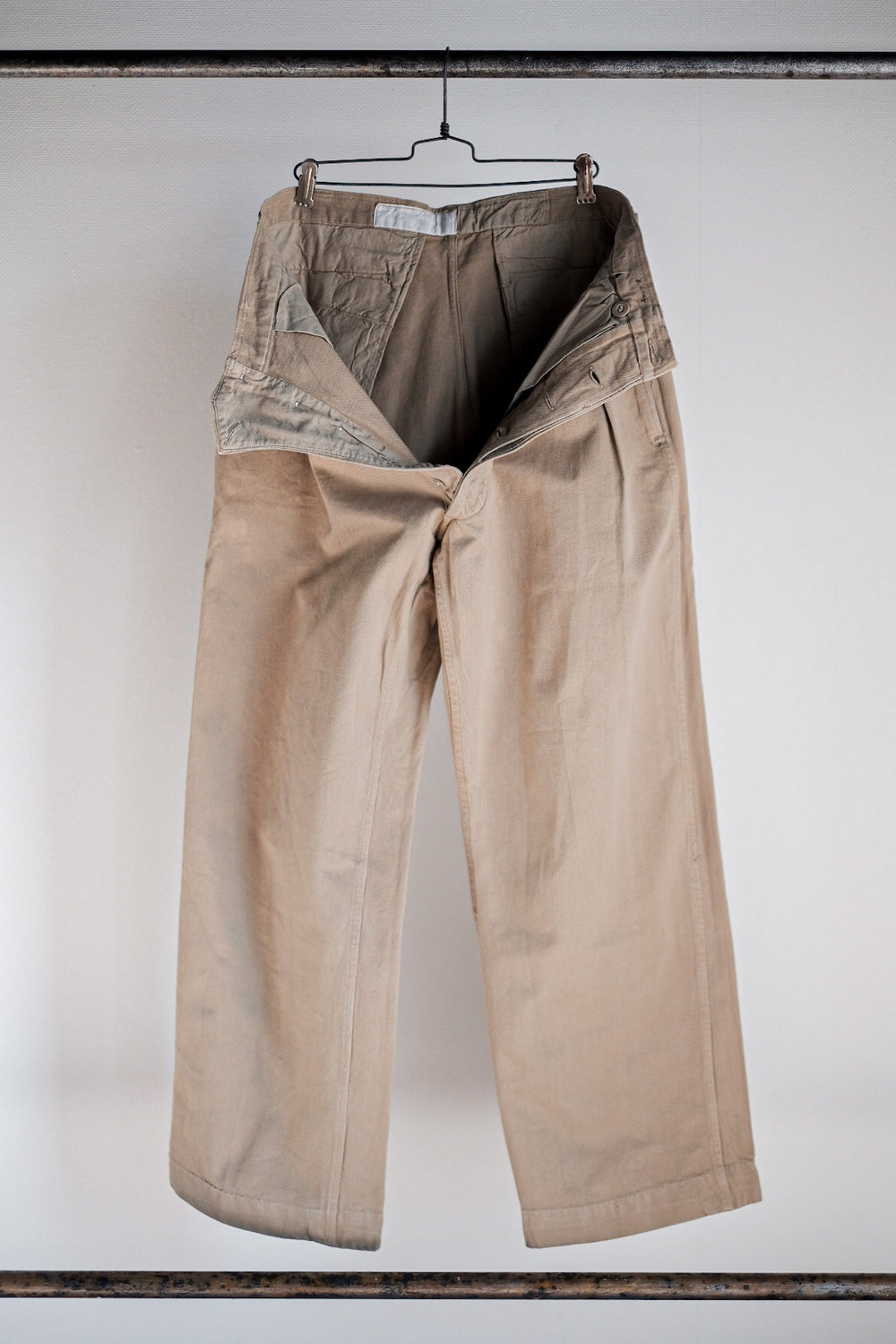 【~50's】French Army M52 Chino Trousers Size.84M
