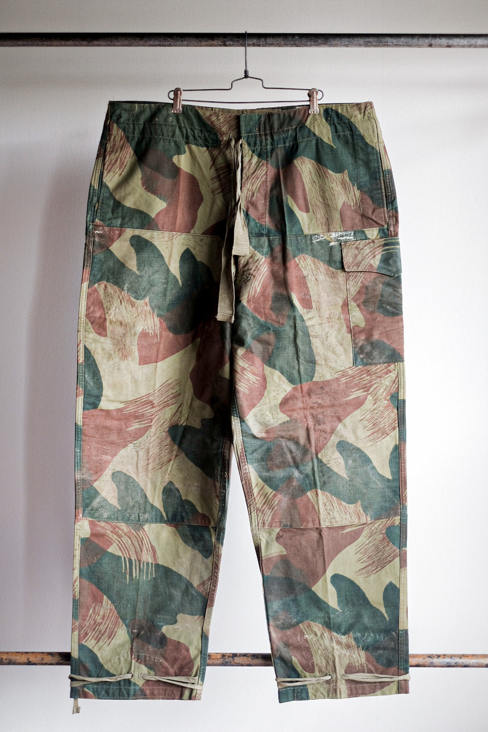 【~50's】Belgium Army Brushstroke Camo Airborne Pant Size.6