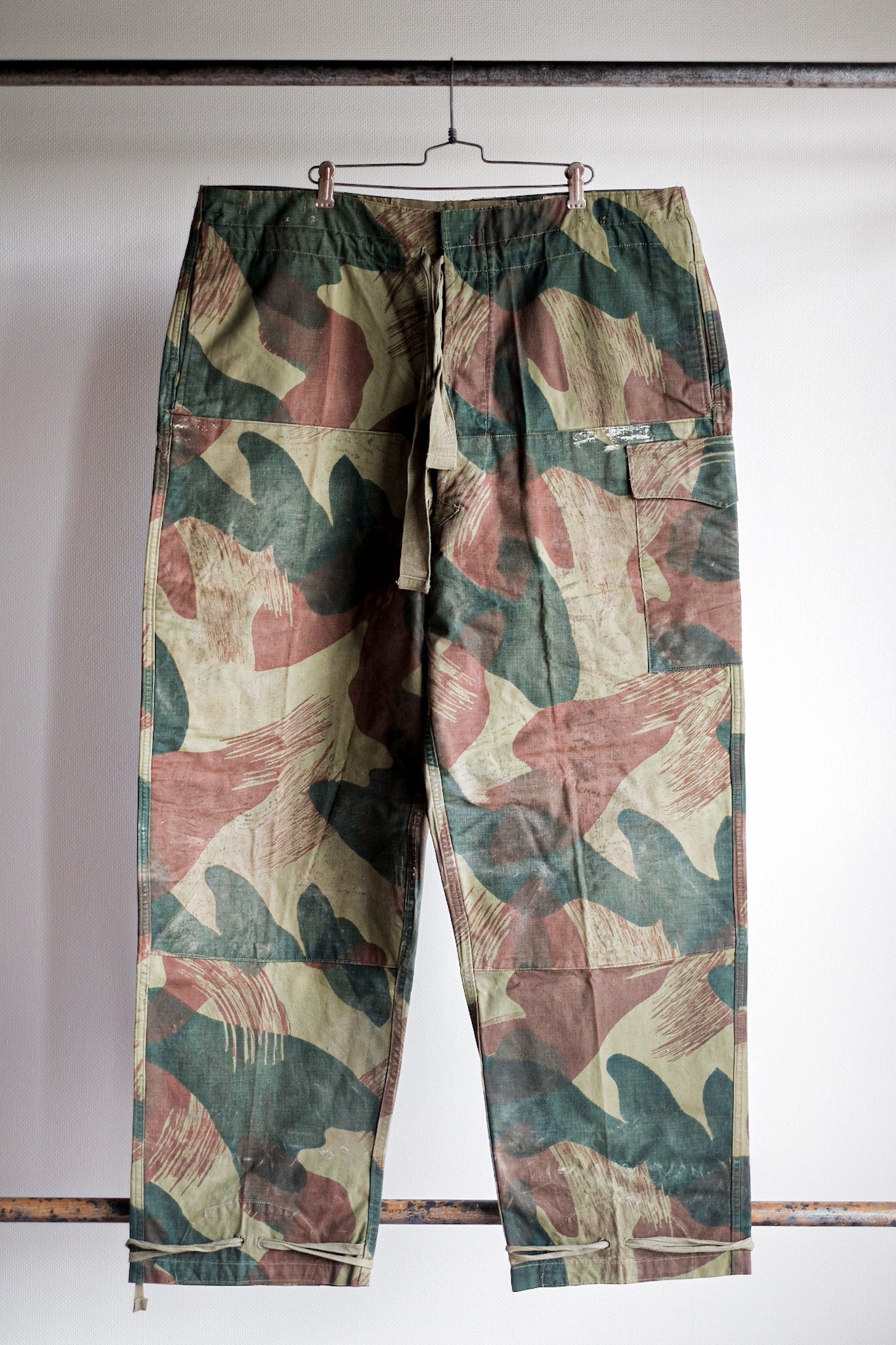 【~50's】Belgium Army Brushstroke Camo Airborne Pant Size.6