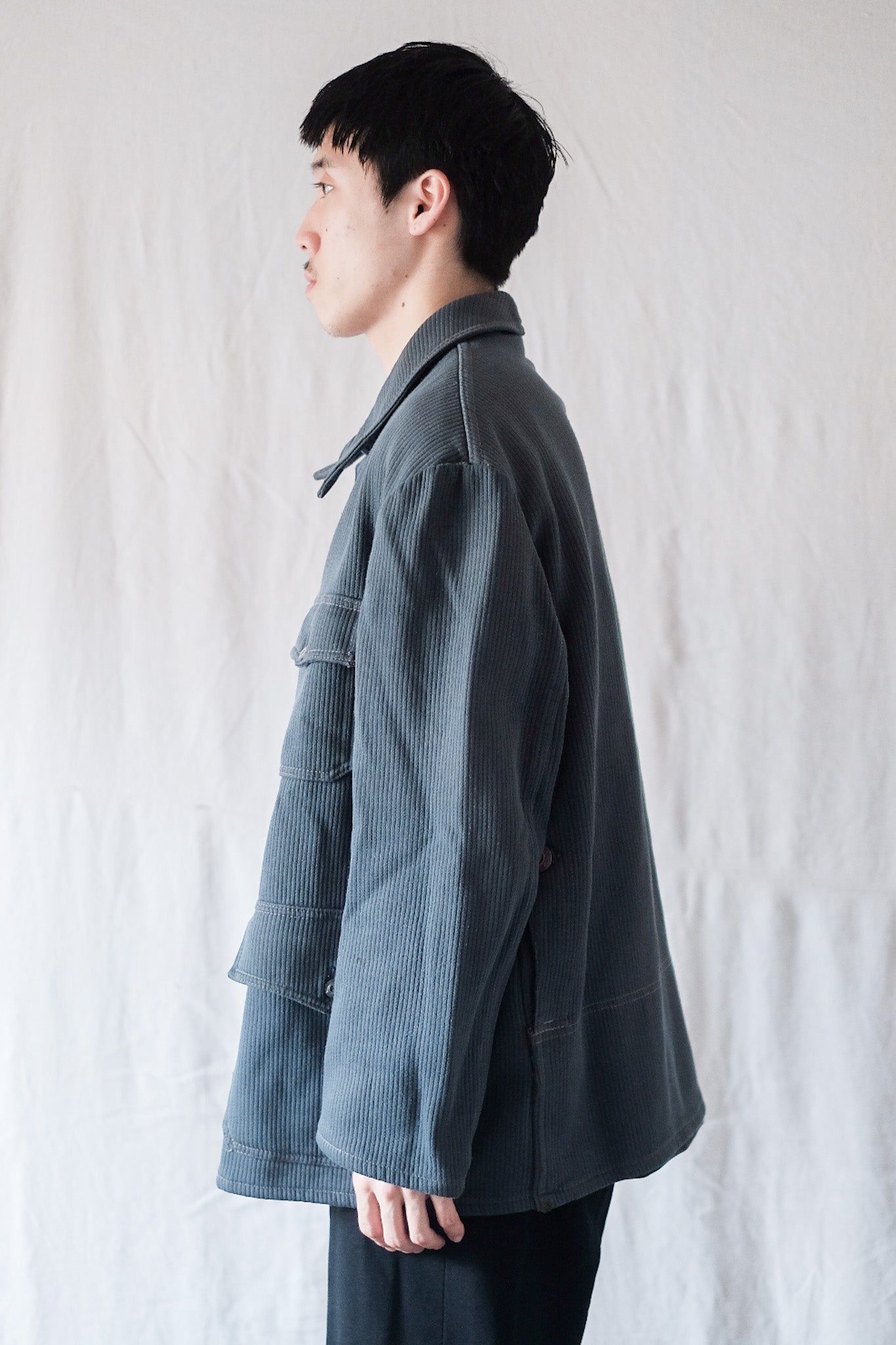 【~50's】French Vintage Cotton Pique Hunting Jacket